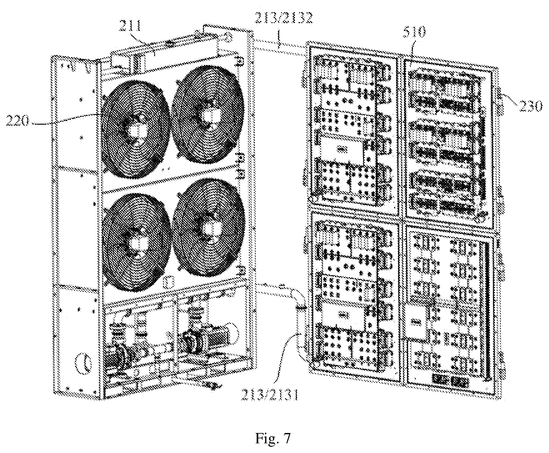 Patent US12108579 Figure 6 – Container type frequency conversion pry