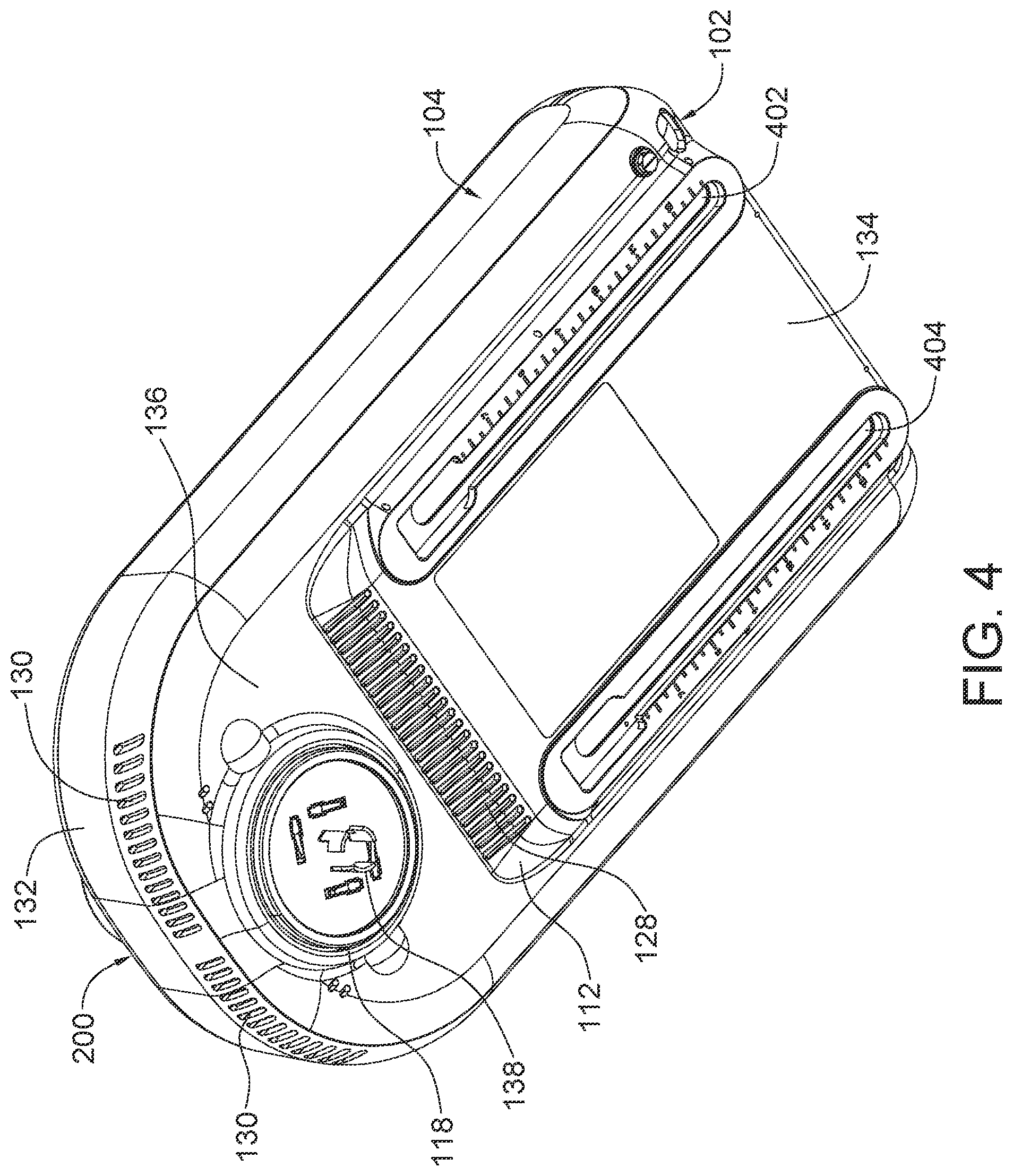 Patent US12108581 Figure 4 – Multi-chambered shield enclosure for vertically stacked module arrangement and electronic apparatus incorporating same