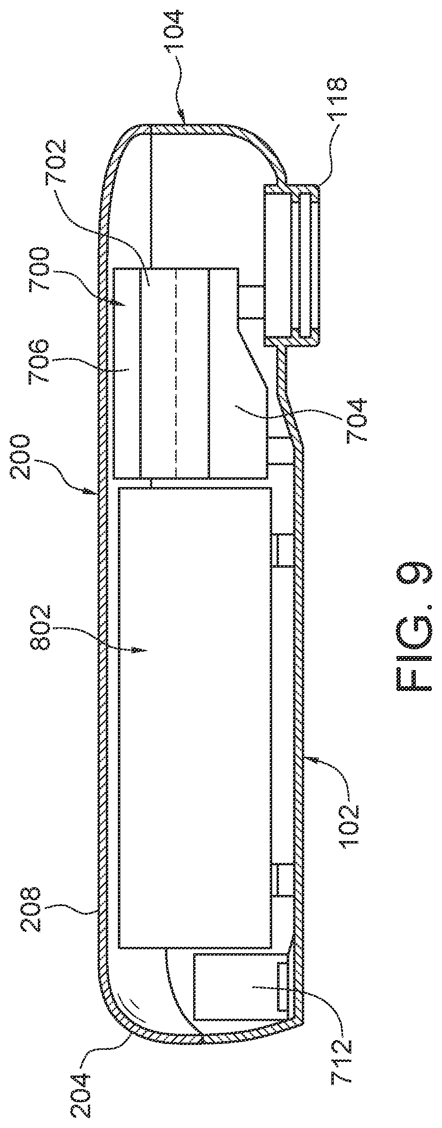 Patent US12108581 Figure 9 – Multi-chambered shield enclosure for vertically stacked module arrangement and electronic apparatus incorporating same