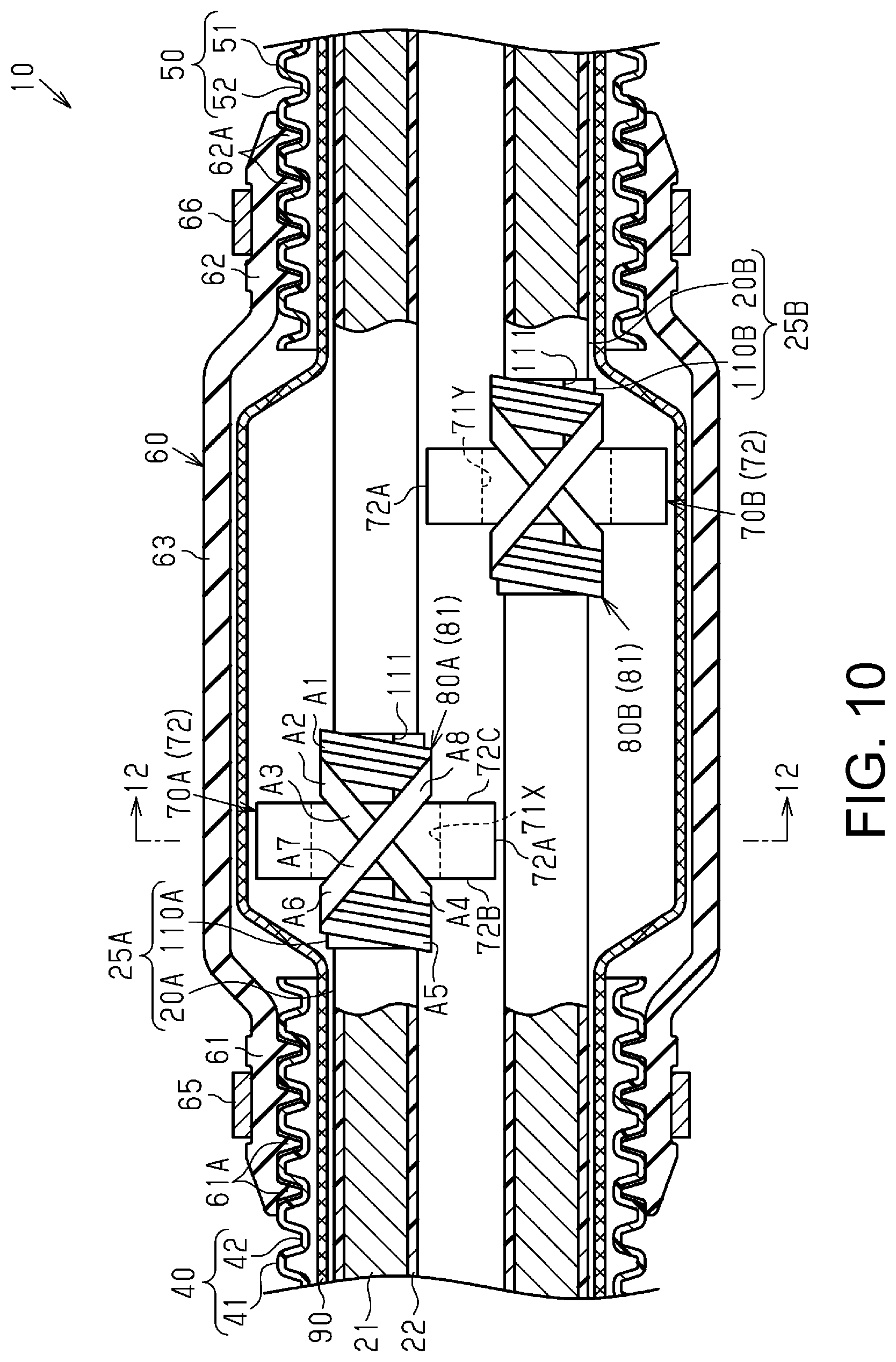 Patent US12108584 Figure 8 – Wire harness