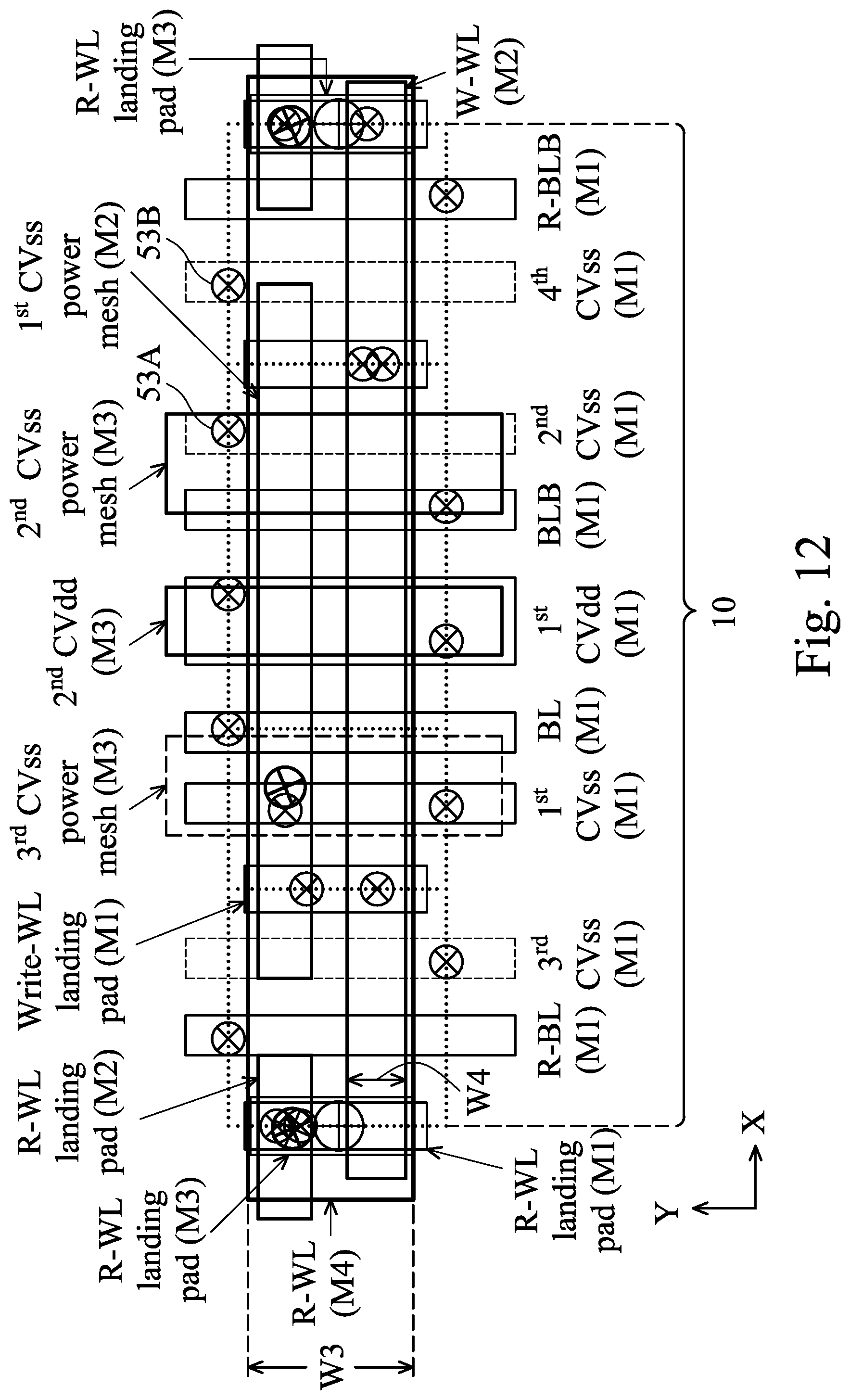 Patent US12108586 Figure 12 – Two-port SRAM structure