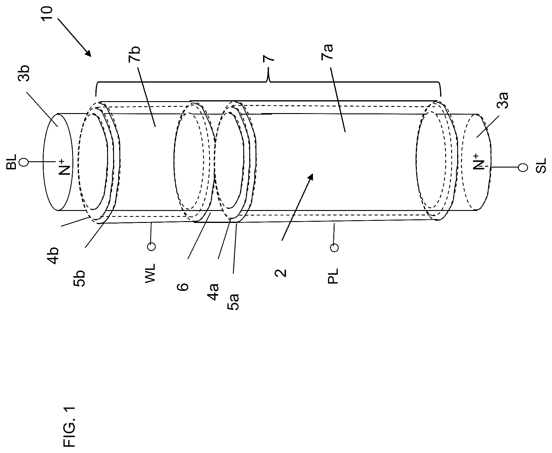 Patent US12108589 Figure 1 – Memory device through use of semiconductor device