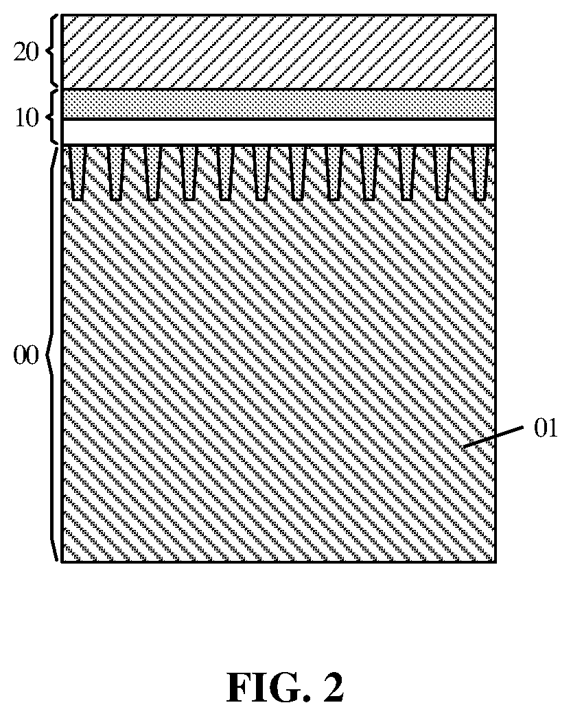 Patent US12108593 Figure 2 – Method for preparing semiconductor structure using a first mask comprises a groove