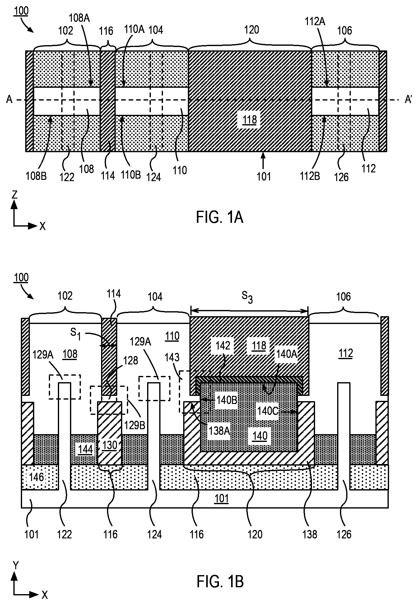 Patent US12108595 Figure 1 – Integrated fuse in self-aligned gate endcap for FinFET architectures and methods of fabrication