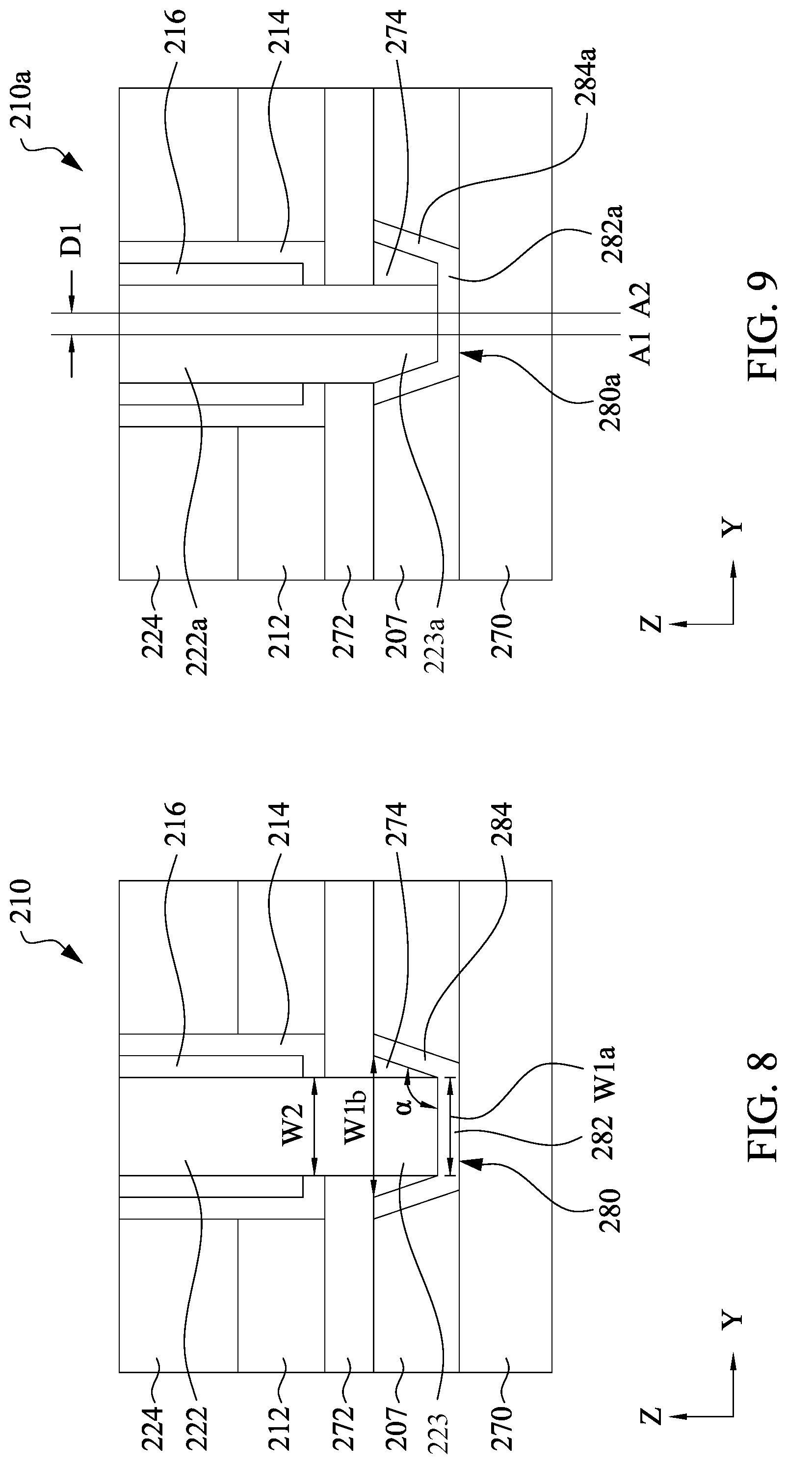 Patent US12108596 Figure 7 – Semiconductor memory devices having cup shaped vias