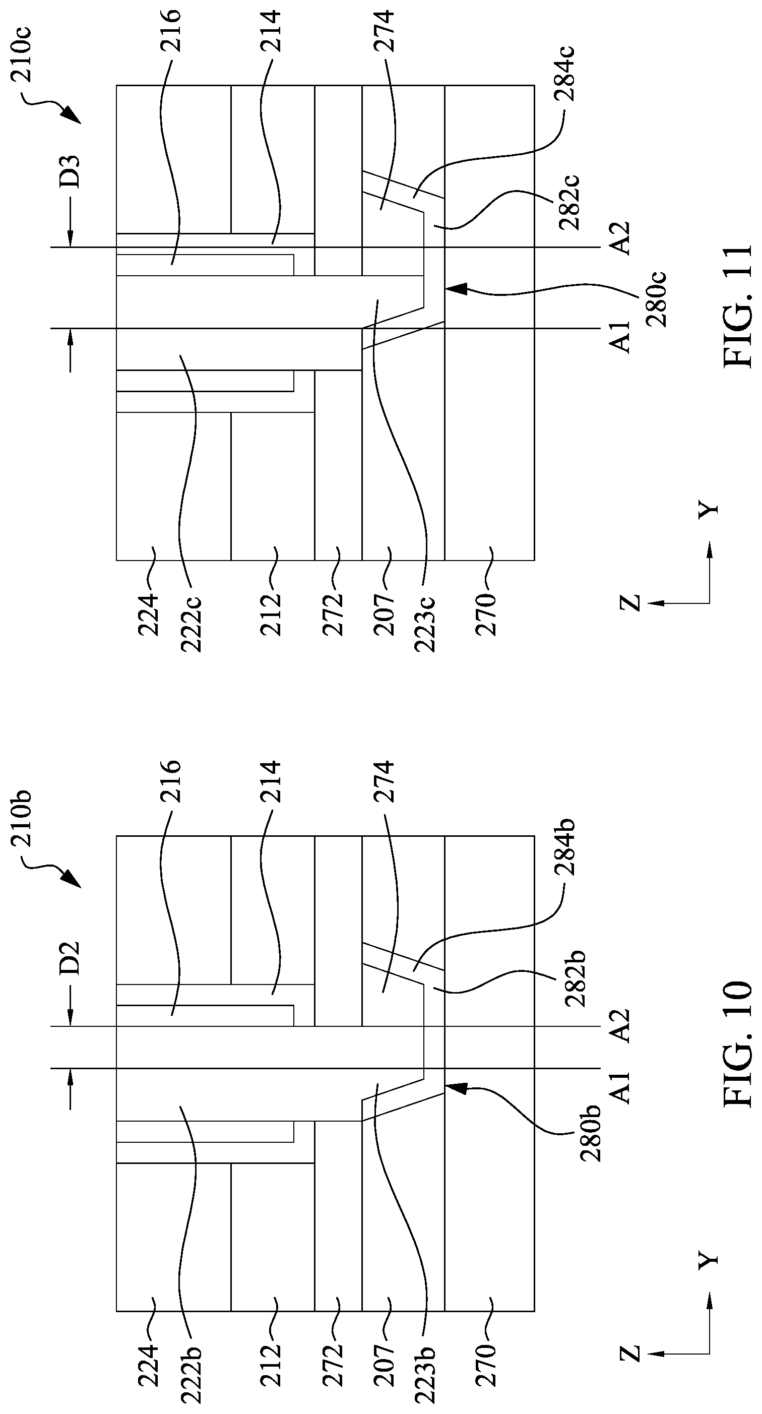 Patent US12108596 Figure 8 – Semiconductor memory devices having cup shaped vias