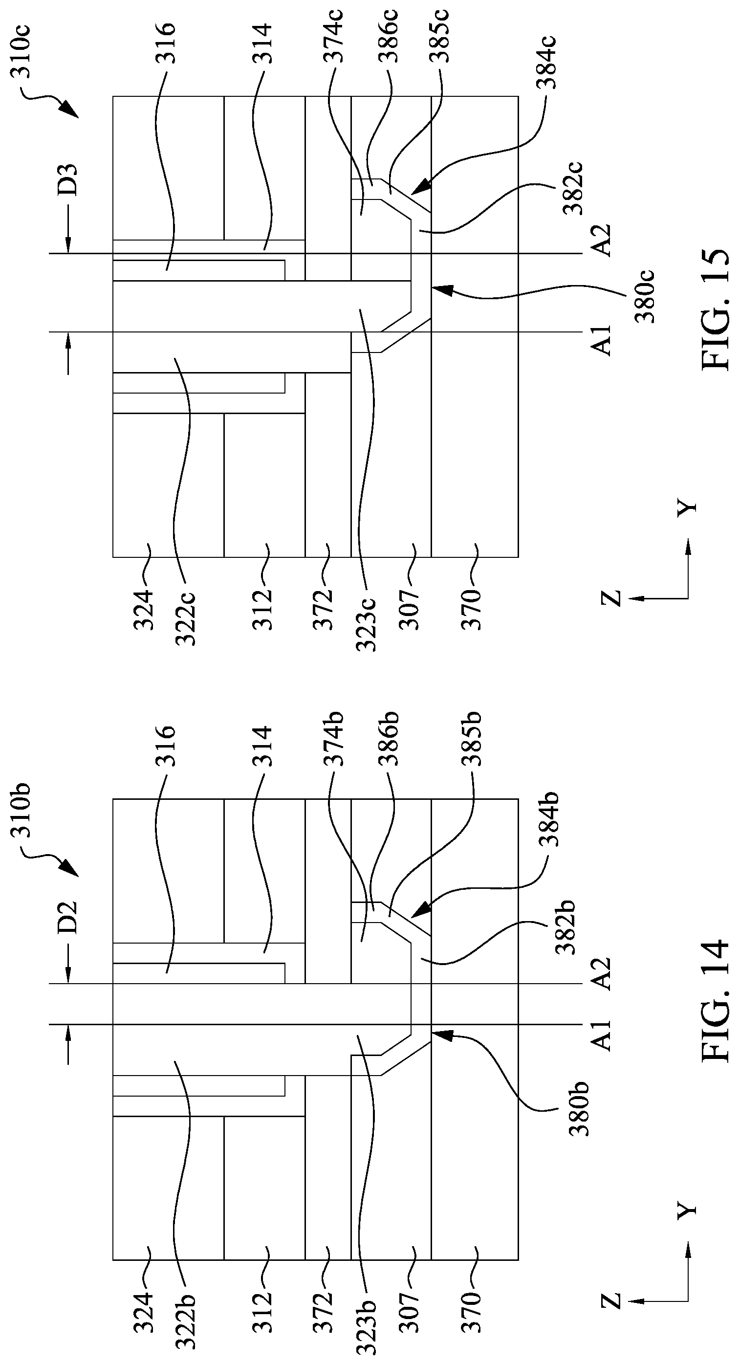 Patent US12108596 Figure 10 – Semiconductor memory devices having cup shaped vias