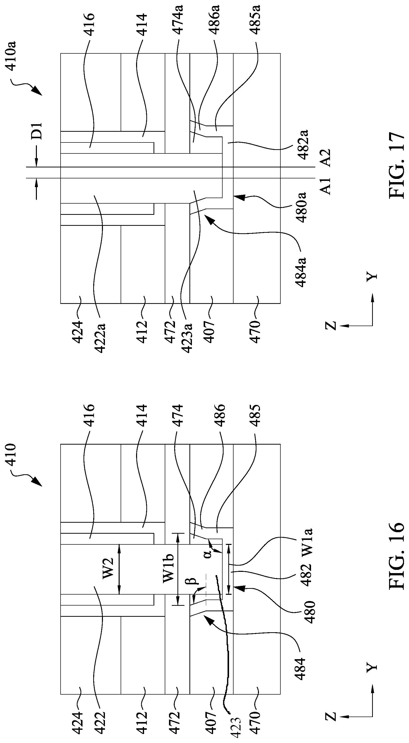 Patent US12108596 Figure 11 – Semiconductor memory devices having cup shaped vias