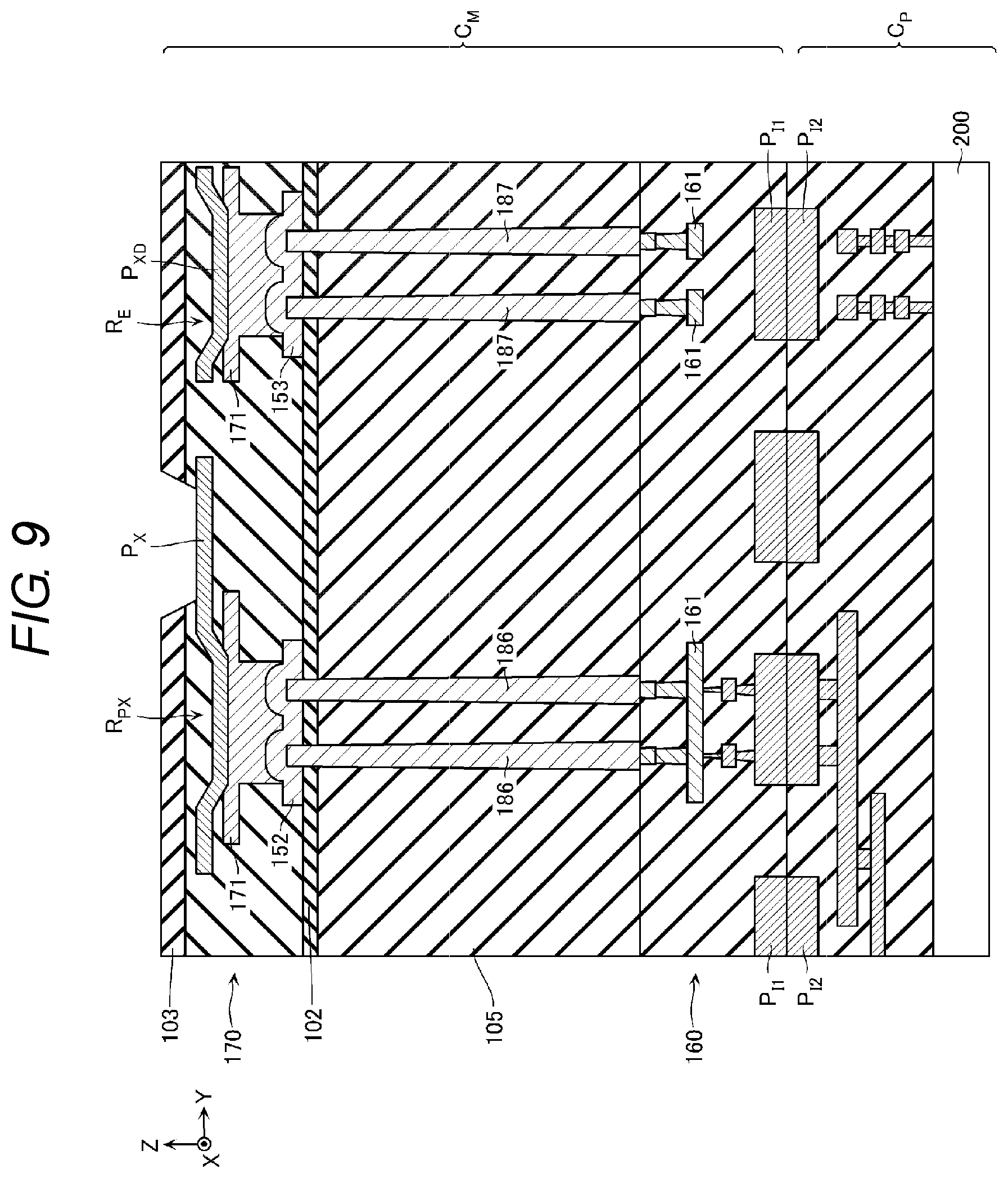 Patent US12108598 Figure 8 – Semiconductor storage device with pillar