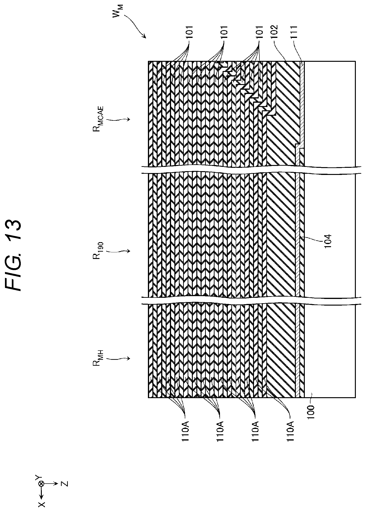 Patent US12108598 Figure 11 – Semiconductor storage device with pillar