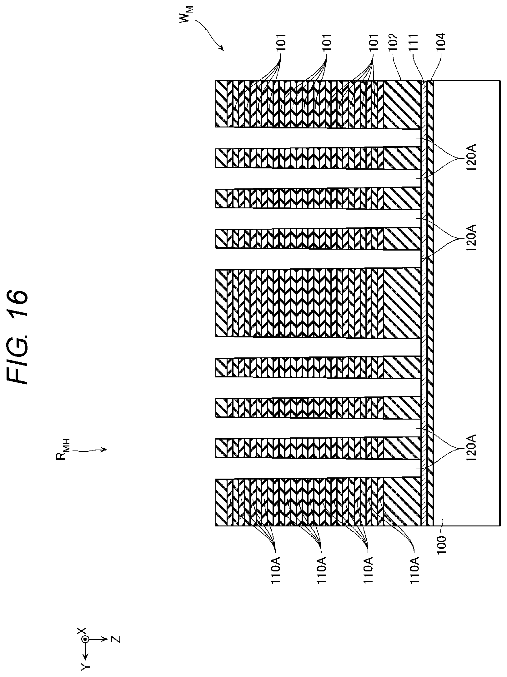 Patent US12108598 Figure 14 – Semiconductor storage device with pillar