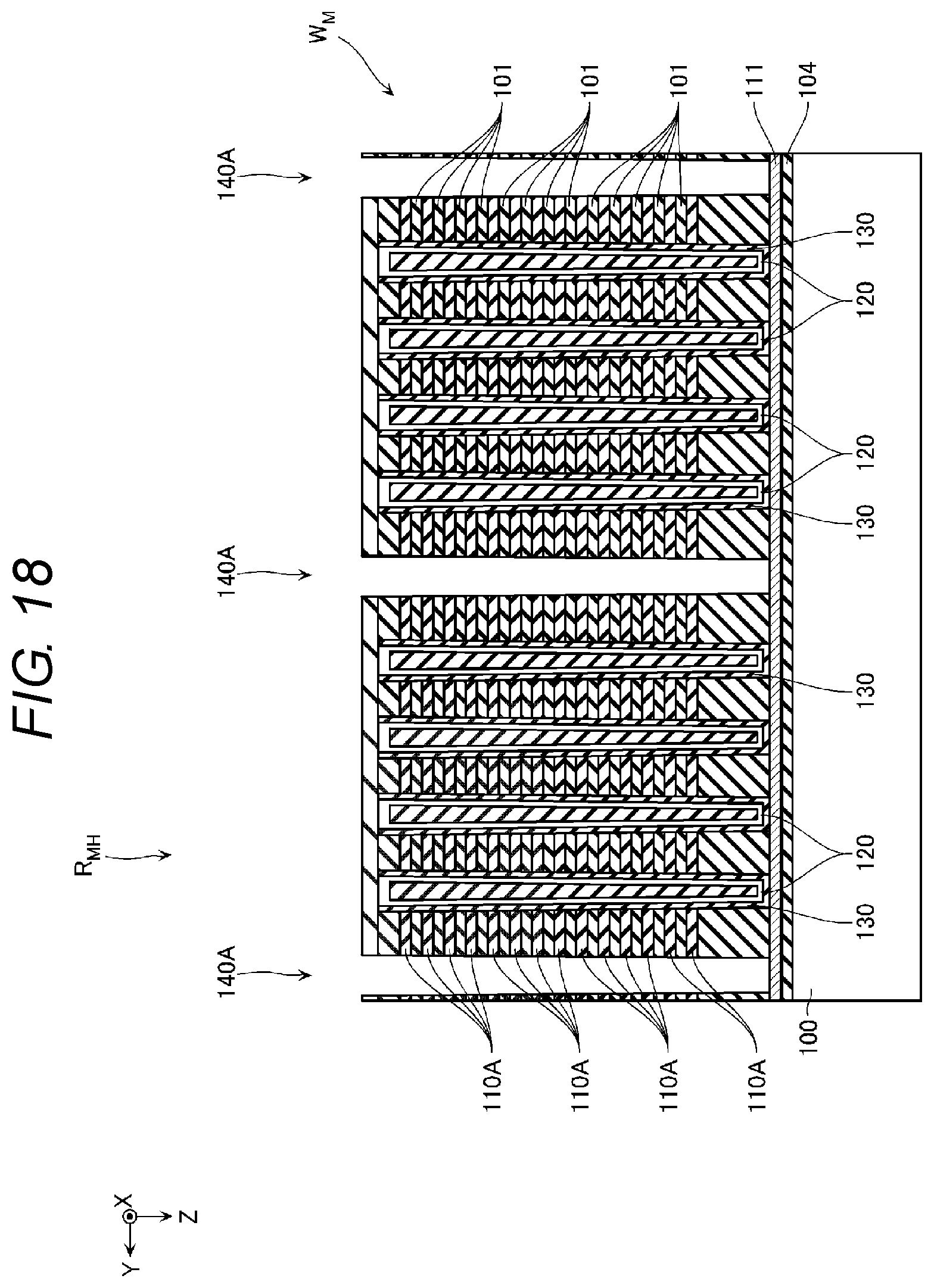 Patent US12108598 Figure 16 – Semiconductor storage device with pillar
