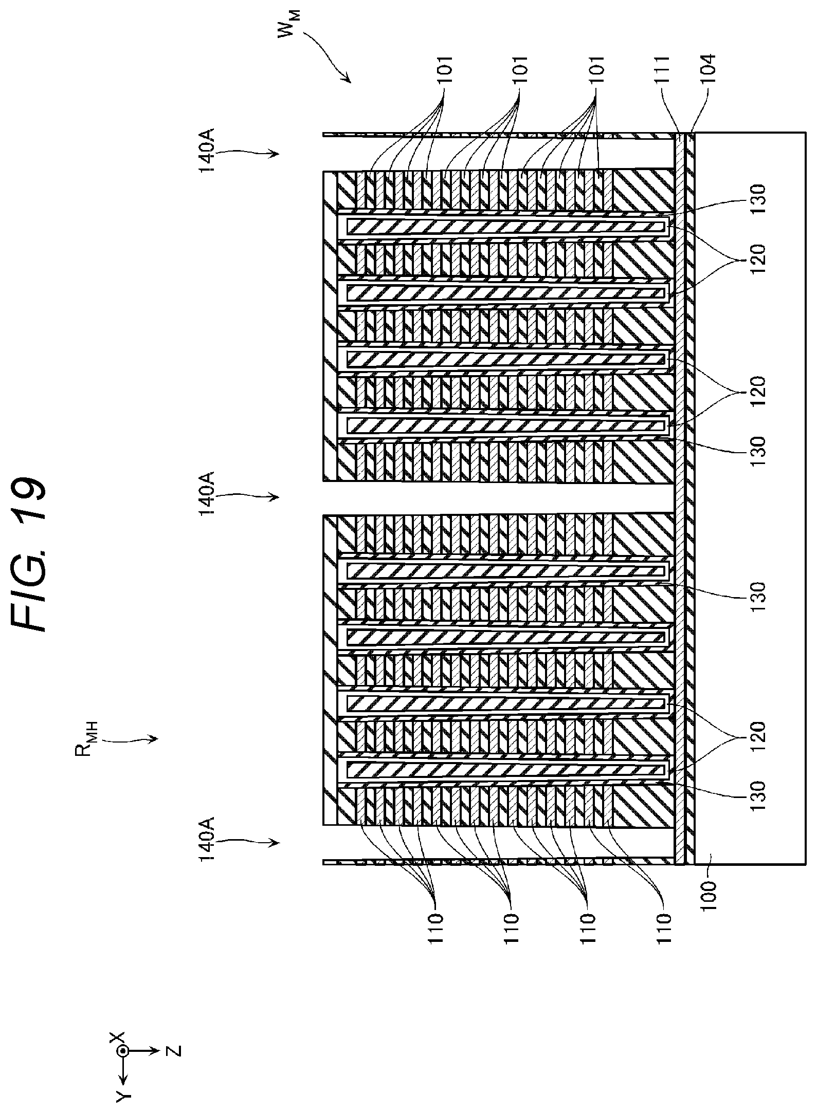 Patent US12108598 Figure 17 – Semiconductor storage device with pillar