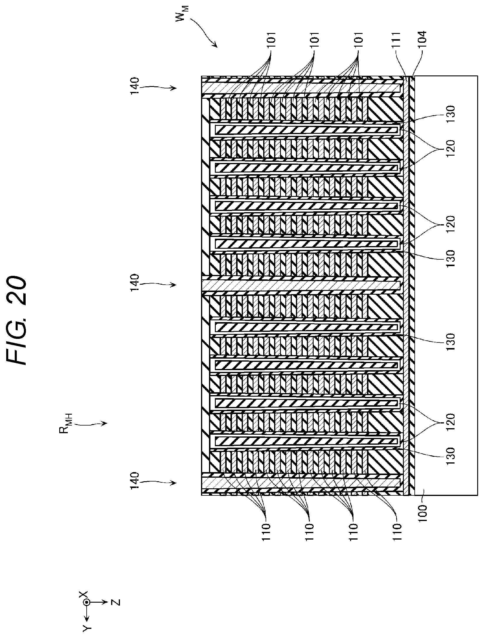 Patent US12108598 Figure 18 – Semiconductor storage device with pillar