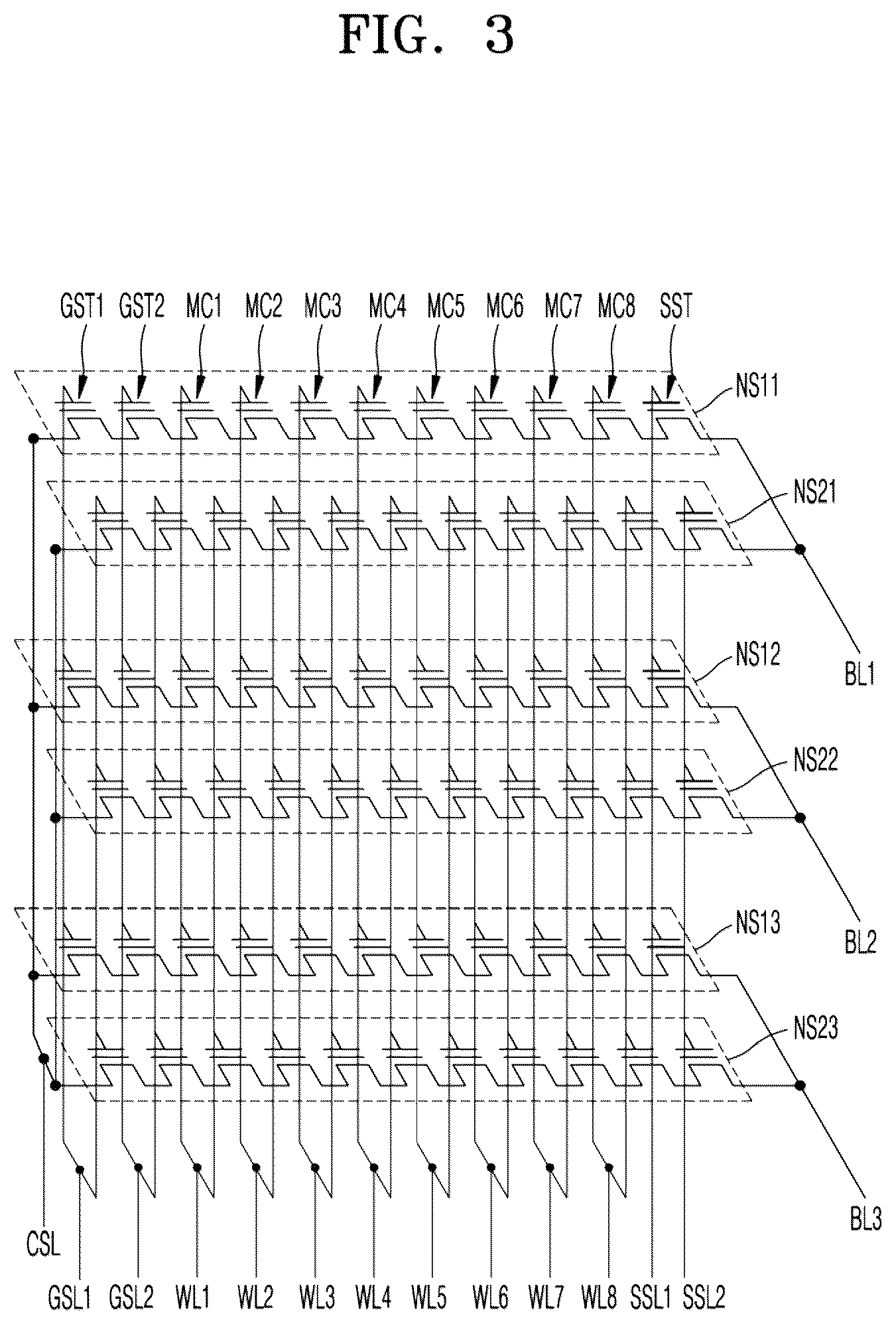 Patent US12108599 Figure 3 – Semiconductor memory device and a method of manufacturing the same