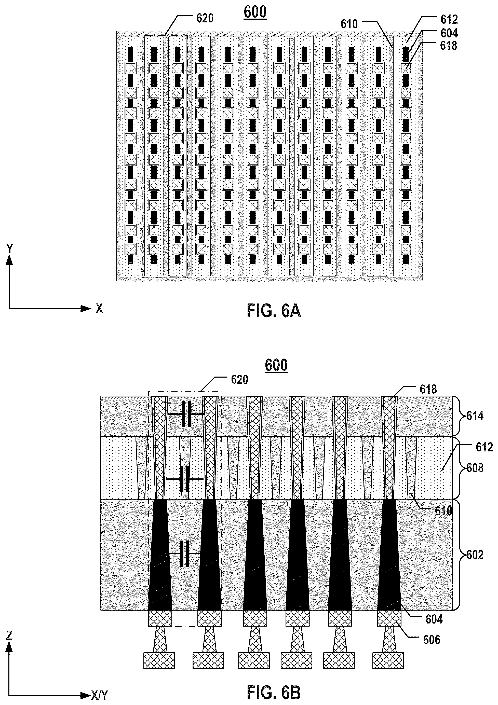 Patent US12108603 Figure 6 – Methods for forming on-chip capacitor structures in semiconductor devices