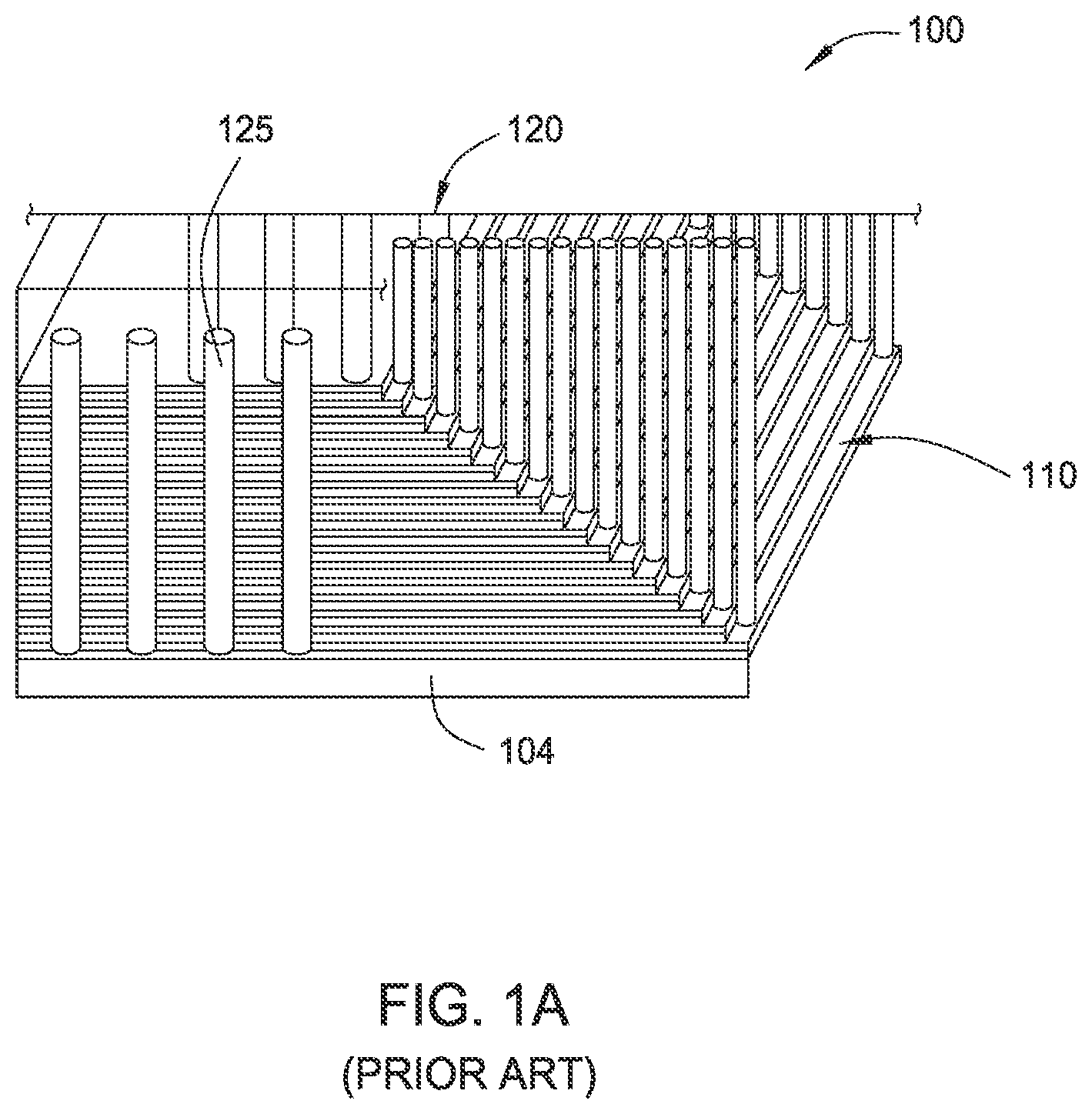 Patent US12108604 Figure 1 – Vertical transistor fabrication for memory applications