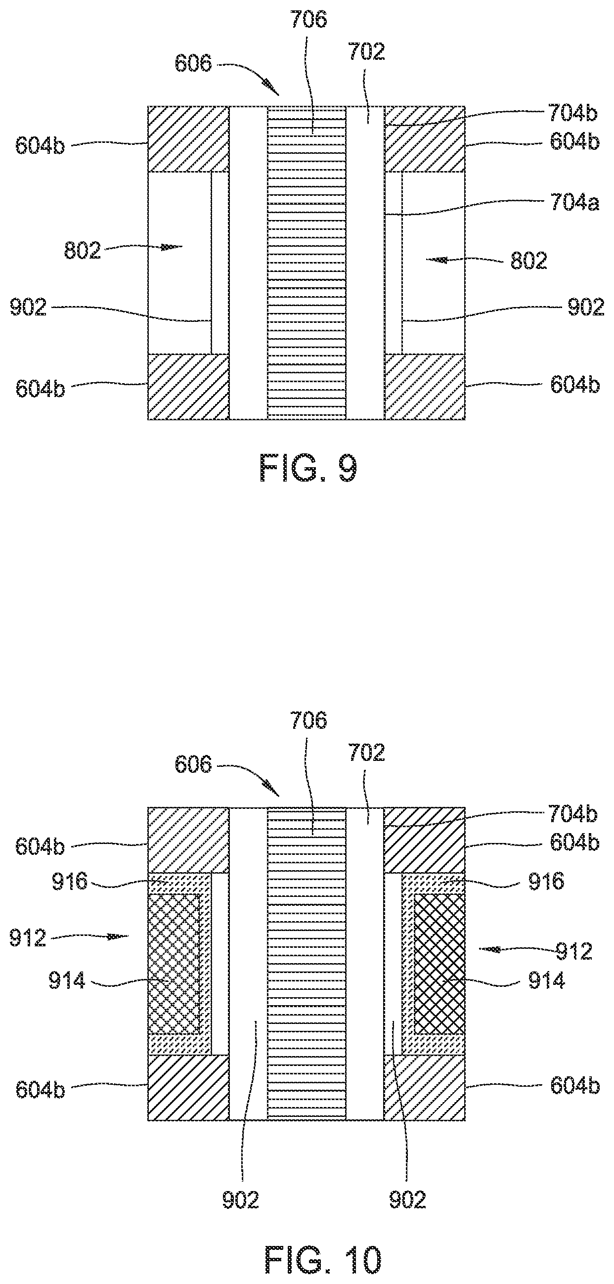 Patent US12108604 Figure 9 – Vertical transistor fabrication for memory applications