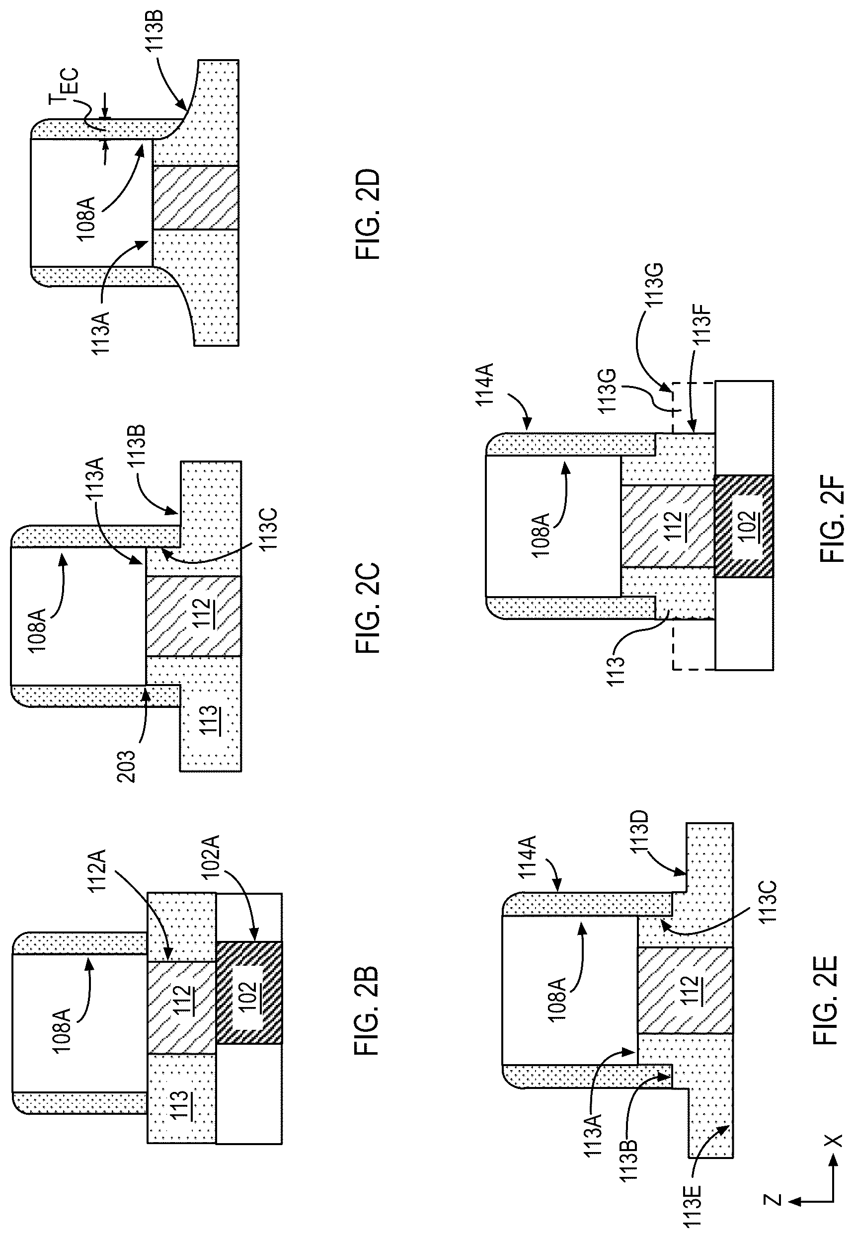 Patent US12108607 Figure 4 – Devices with continuous electrode plate and methods of fabrication
