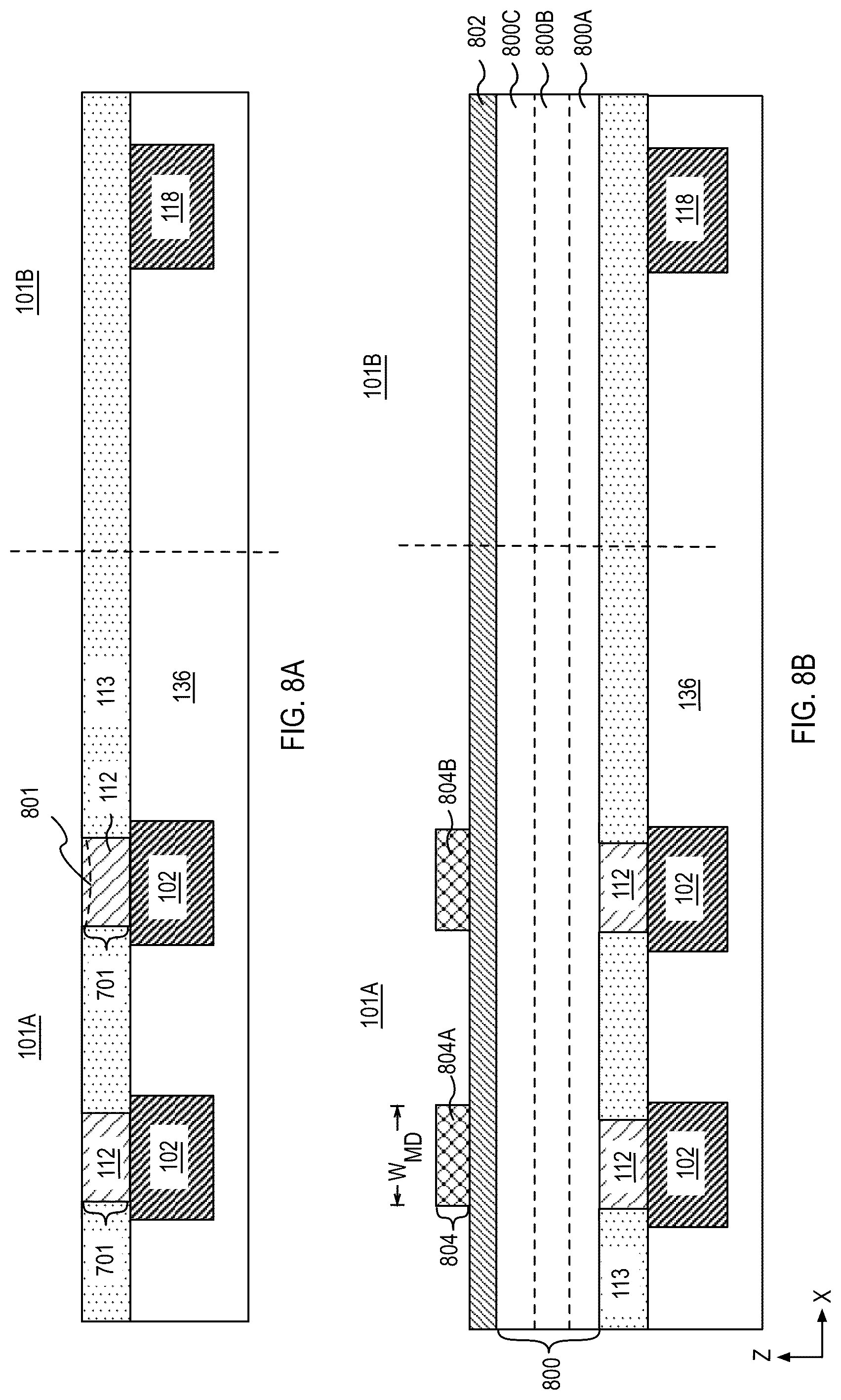 Patent US12108607 Figure 14 – Devices with continuous electrode plate and methods of fabrication
