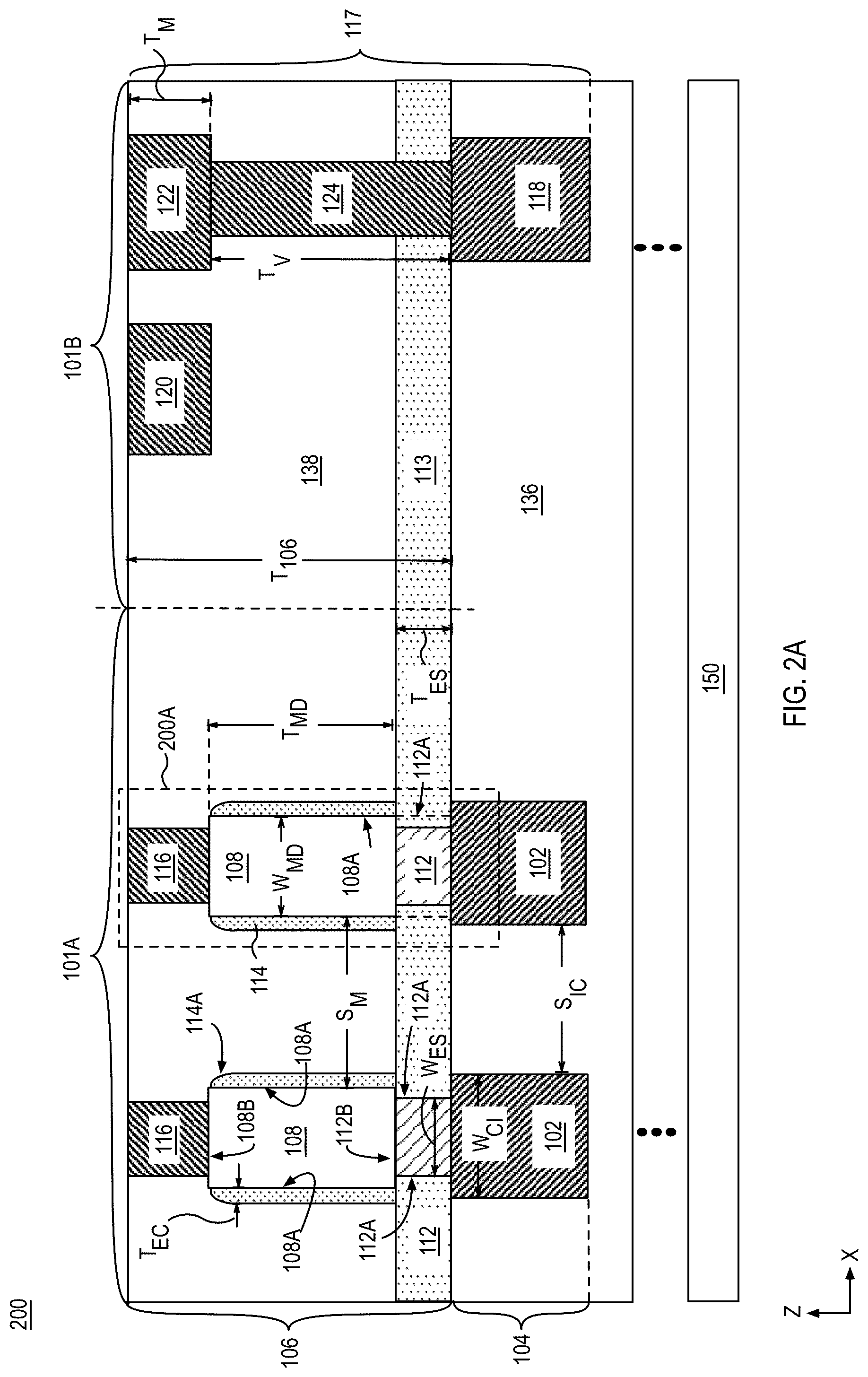 Patent US12108608 Figure 3 – Memory devices with dual encapsulation layers and methods of fabrication