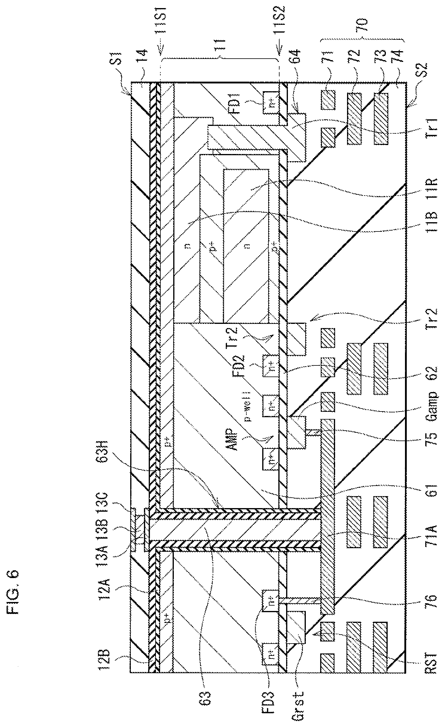 Patent US12108614 Figure 5 – Photoelectric conversion element and solid-state imaging device
