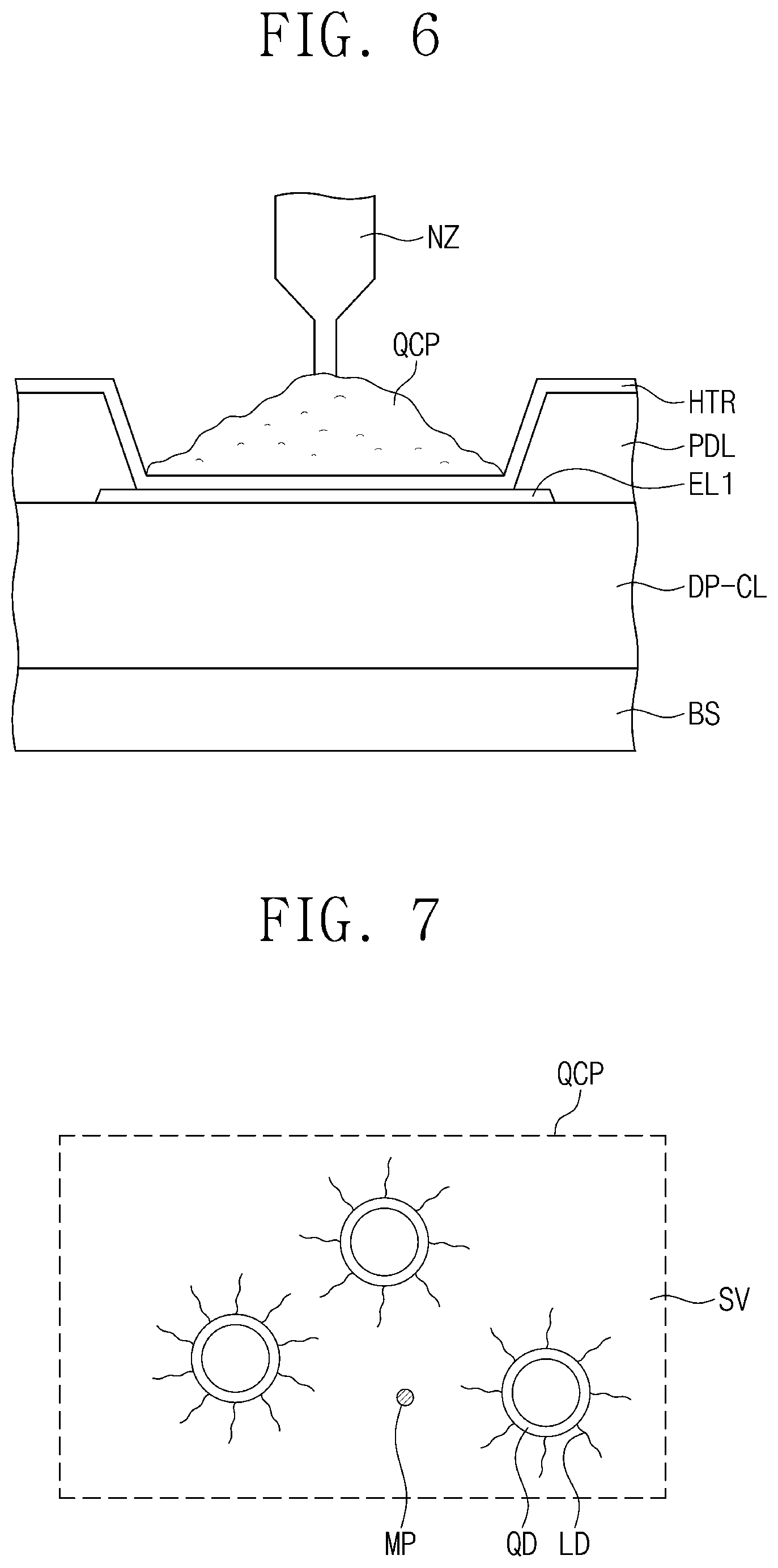 Patent US12108616 Figure 6 – Light emitting diode including a quantum dot complex, method of manufacturing the same and display device including the same