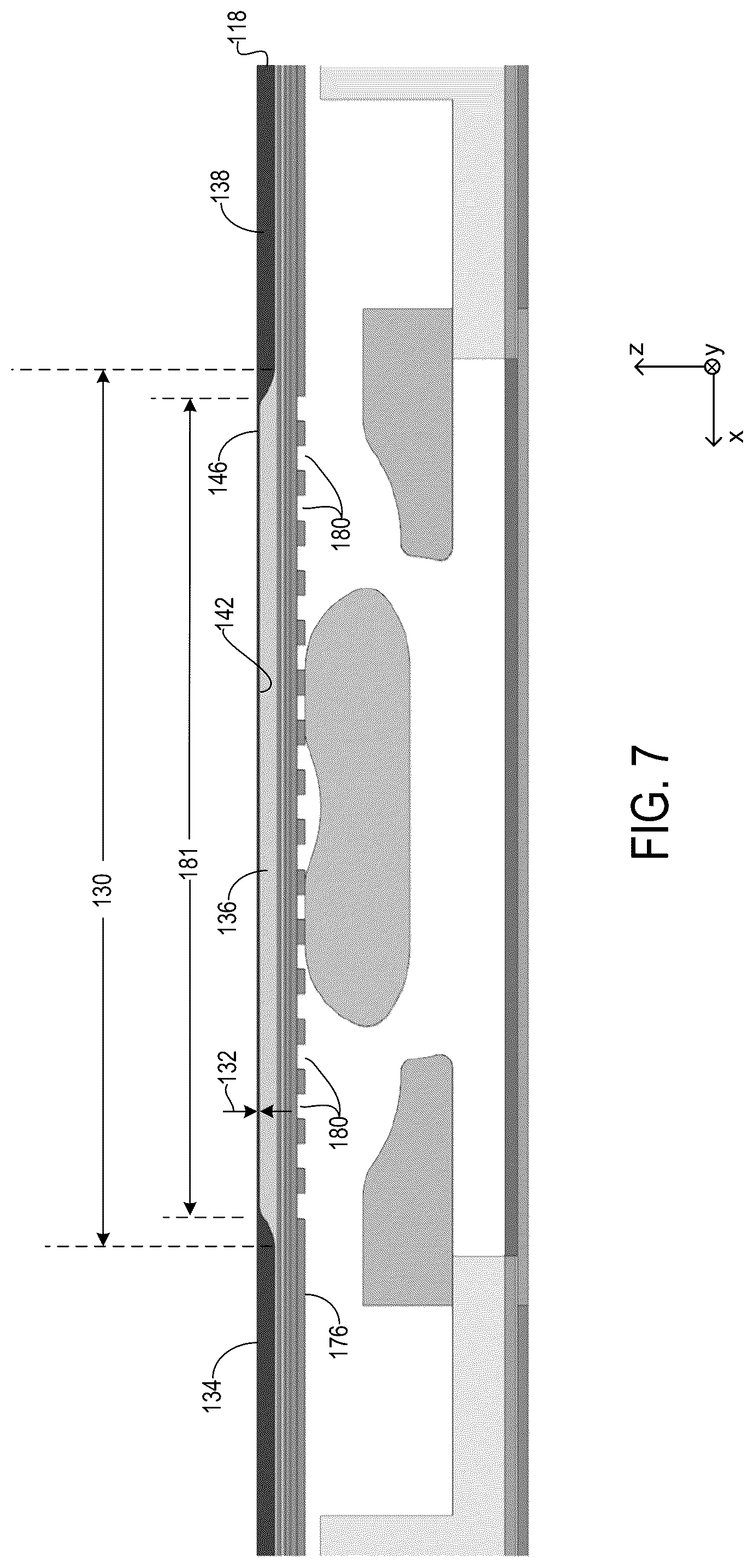 Patent US12108620 Figure 6 – Foldable display device with backplate slots