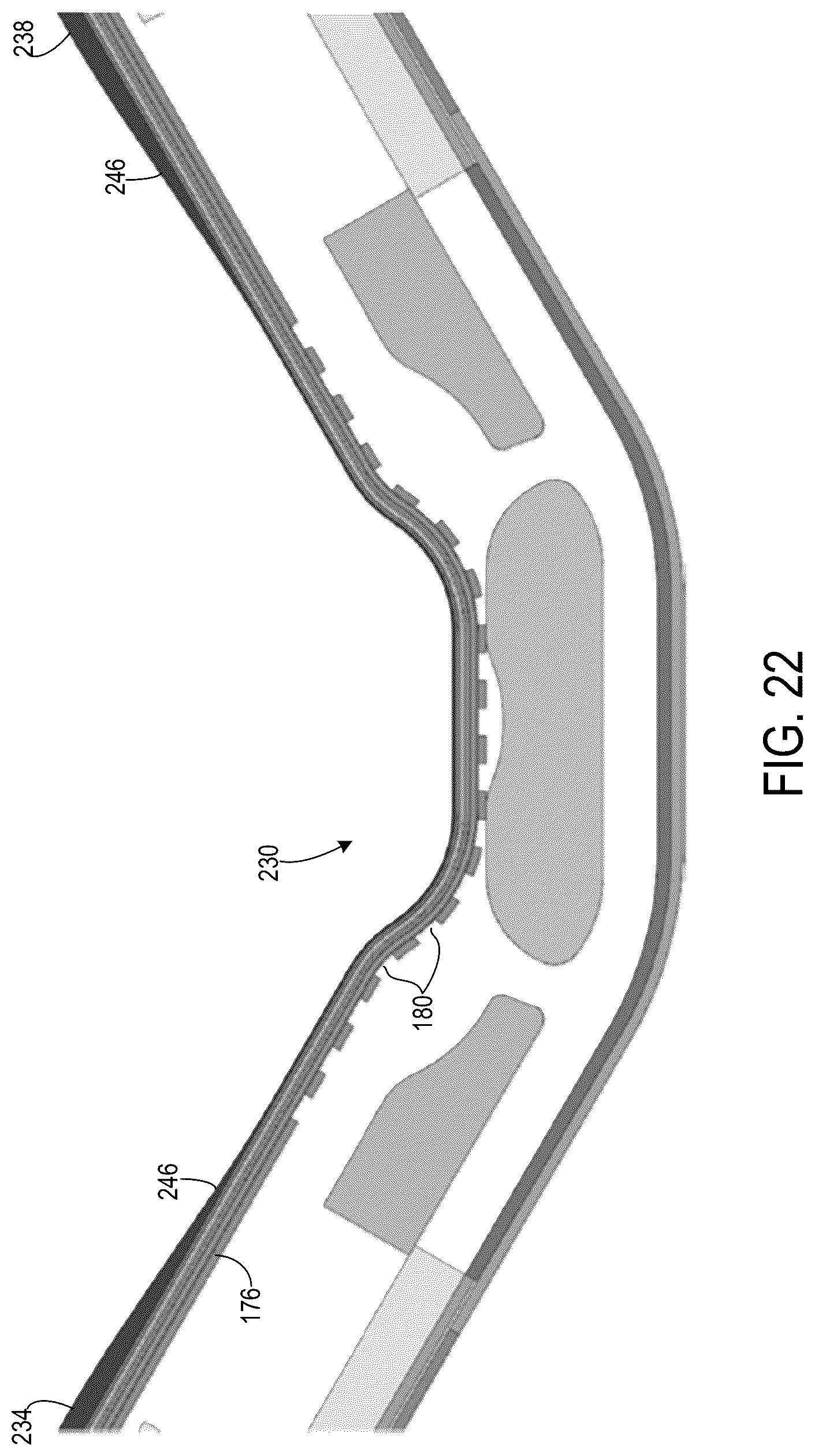 Patent US12108620 Figure 16 – Foldable display device with backplate slots