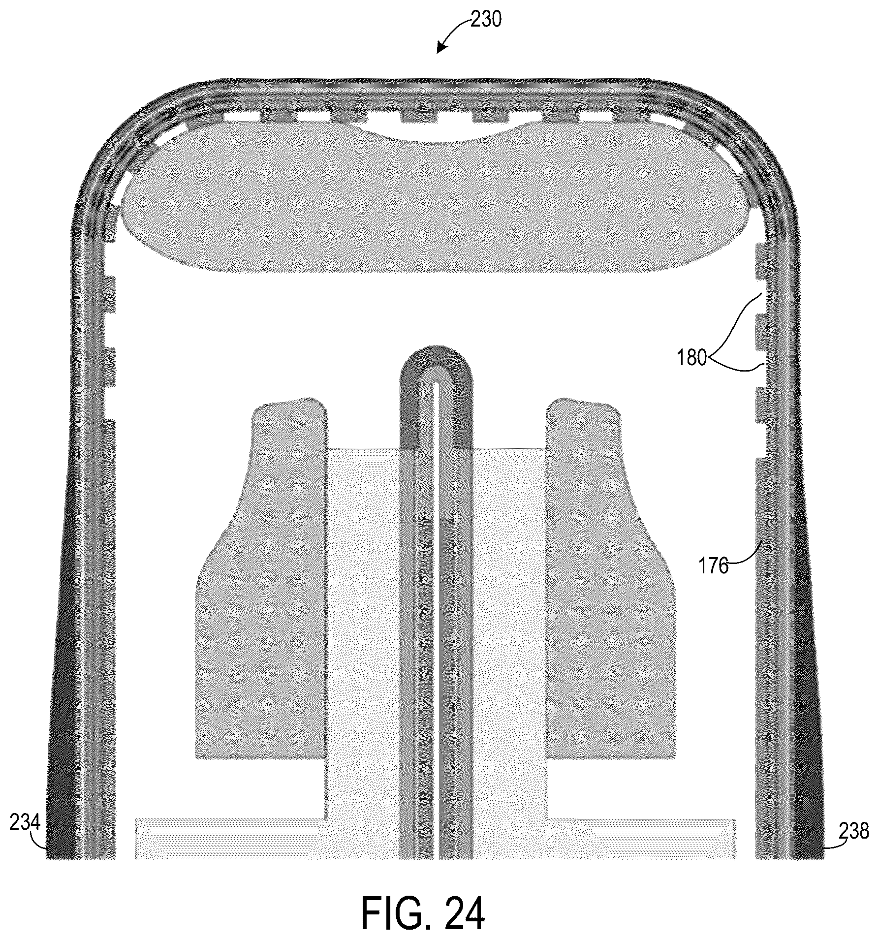 Patent US12108620 Figure 18 – Foldable display device with backplate slots