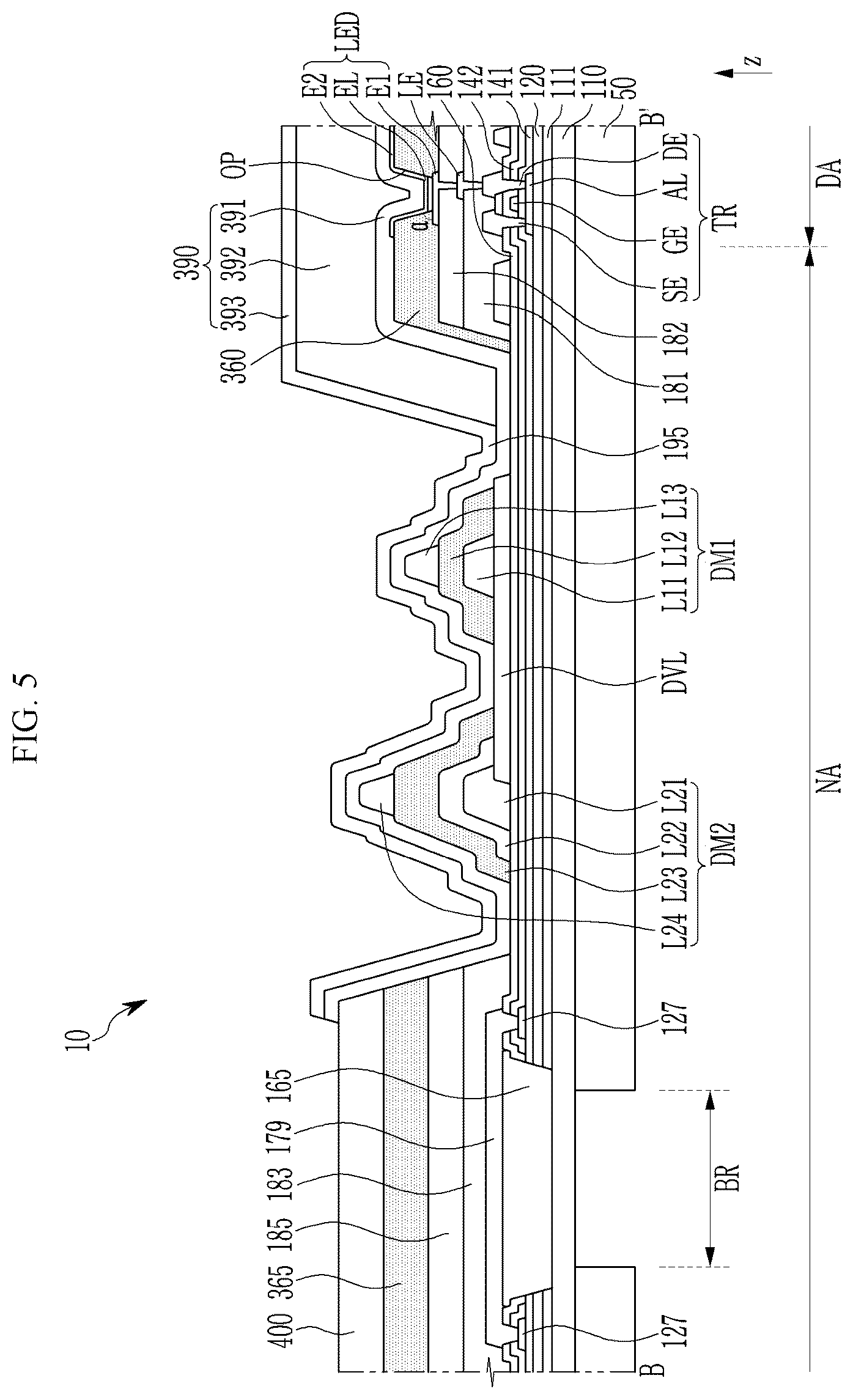 Patent US12108621 Figure 6 – Display device
