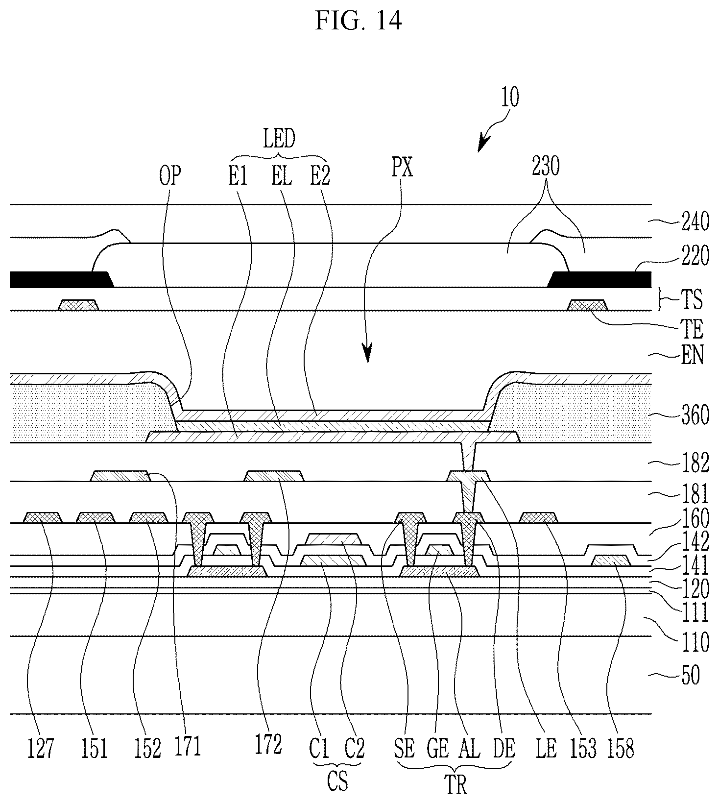 Patent US12108621 Figure 15 – Display device