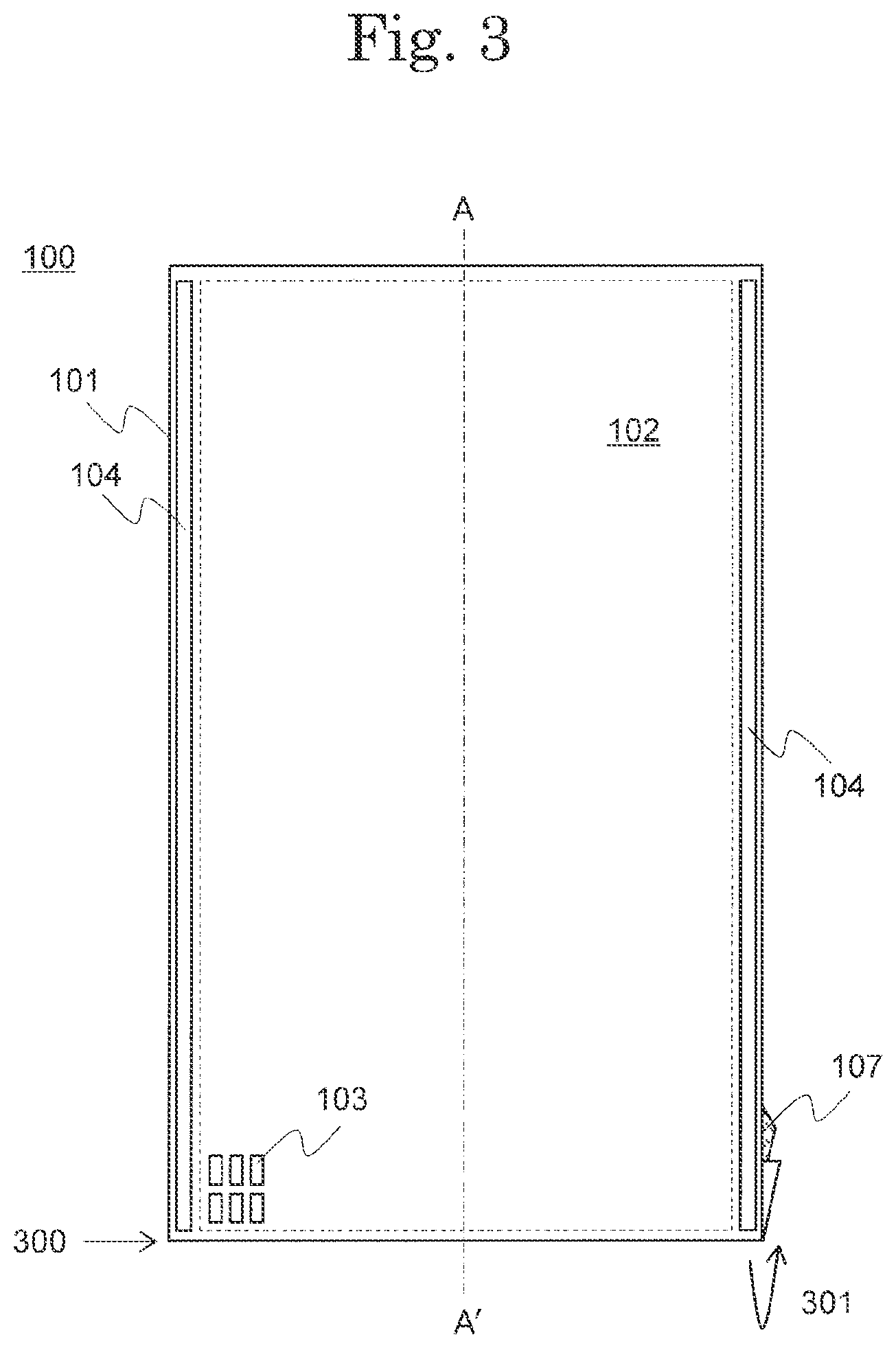 Patent US12108624 Figure 3 – Display device including bending region including laminated first and second resin layers