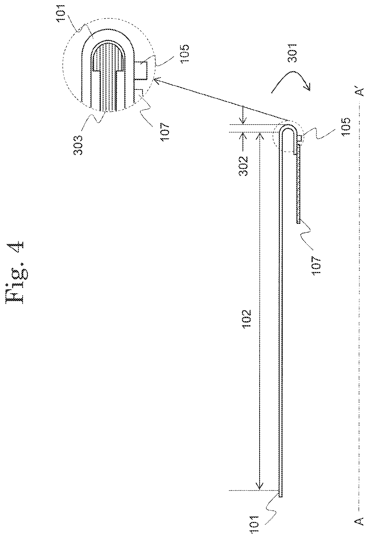 Patent US12108624 Figure 4 – Display device including bending region including laminated first and second resin layers