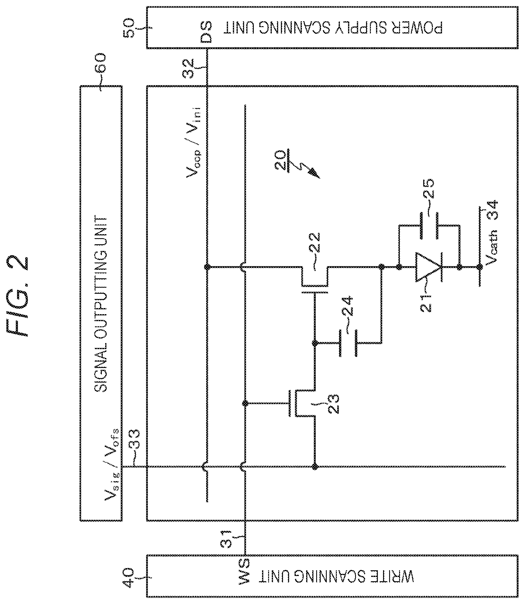 Patent US12108625 Figure 2 – Display device, method of manufacturing display device, and electronic device