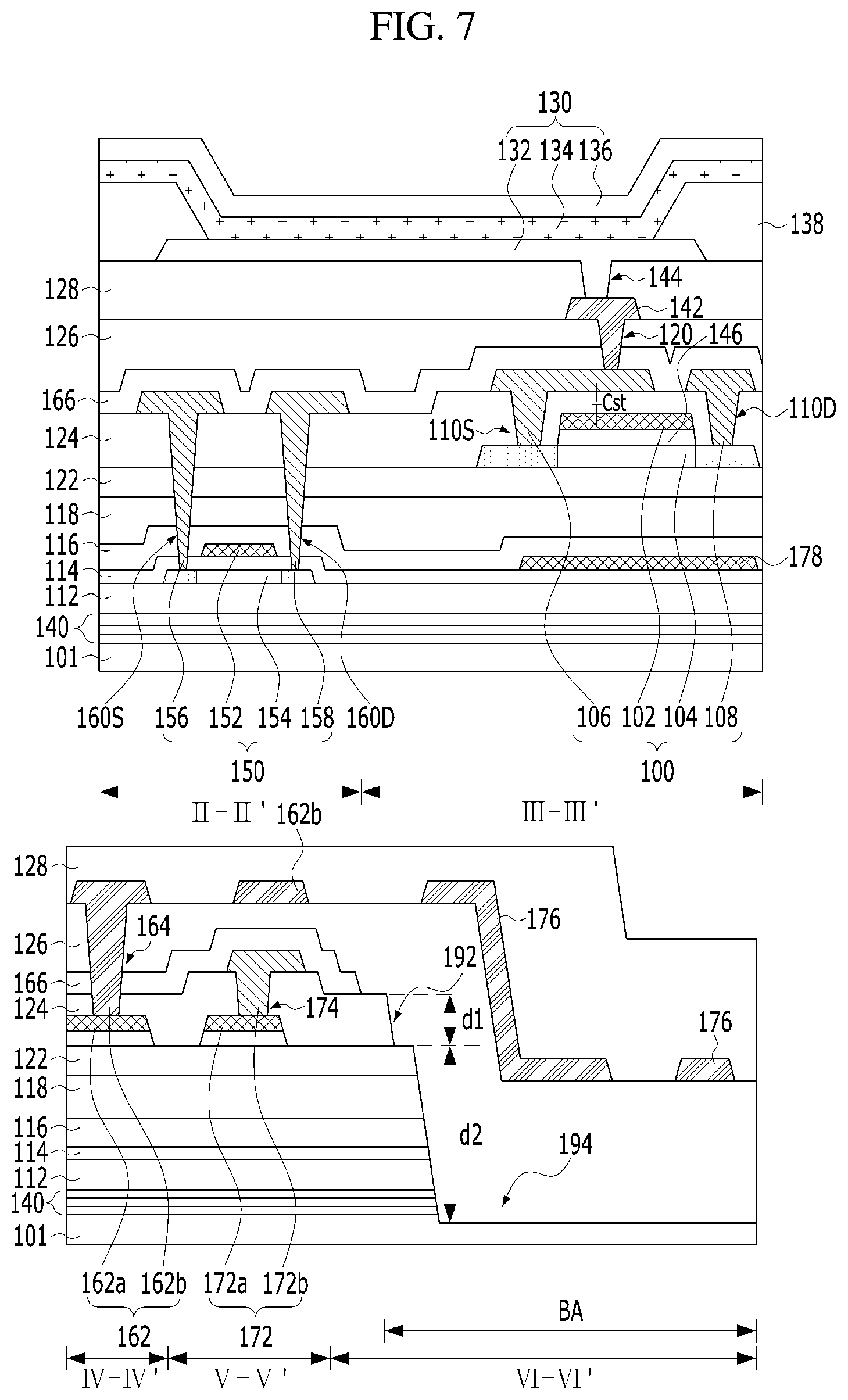 Patent US12108629 Figure 8 – Display device