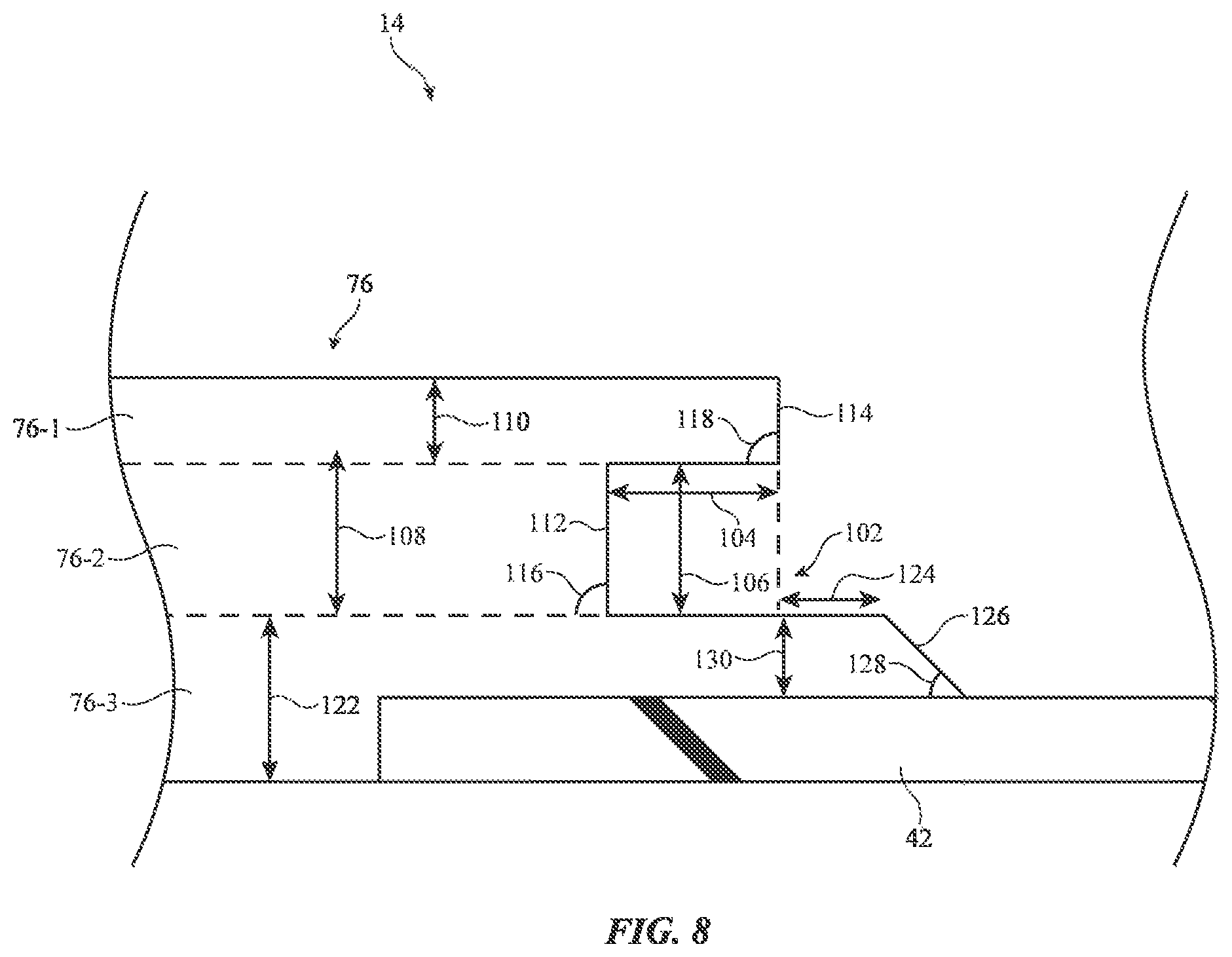 Patent US12108632 Figure 8 – Organic light-emitting diode display with pixel definition layers