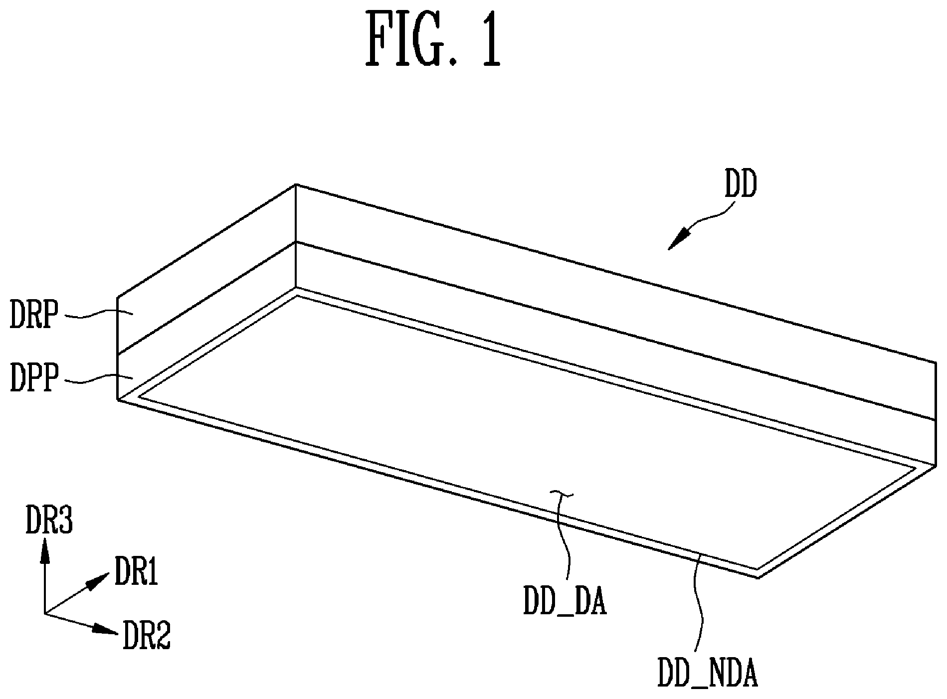Patent US12108634 — Display device and method of fabricating the same — Figure 1