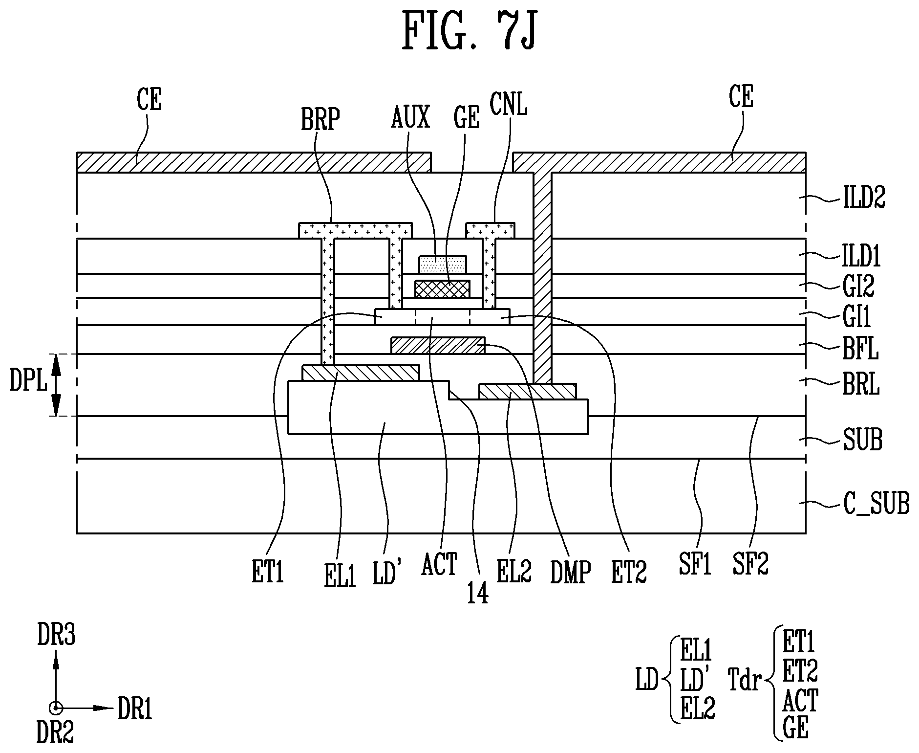 Patent US12108634 Figure 15 – Display device and method of fabricating the same