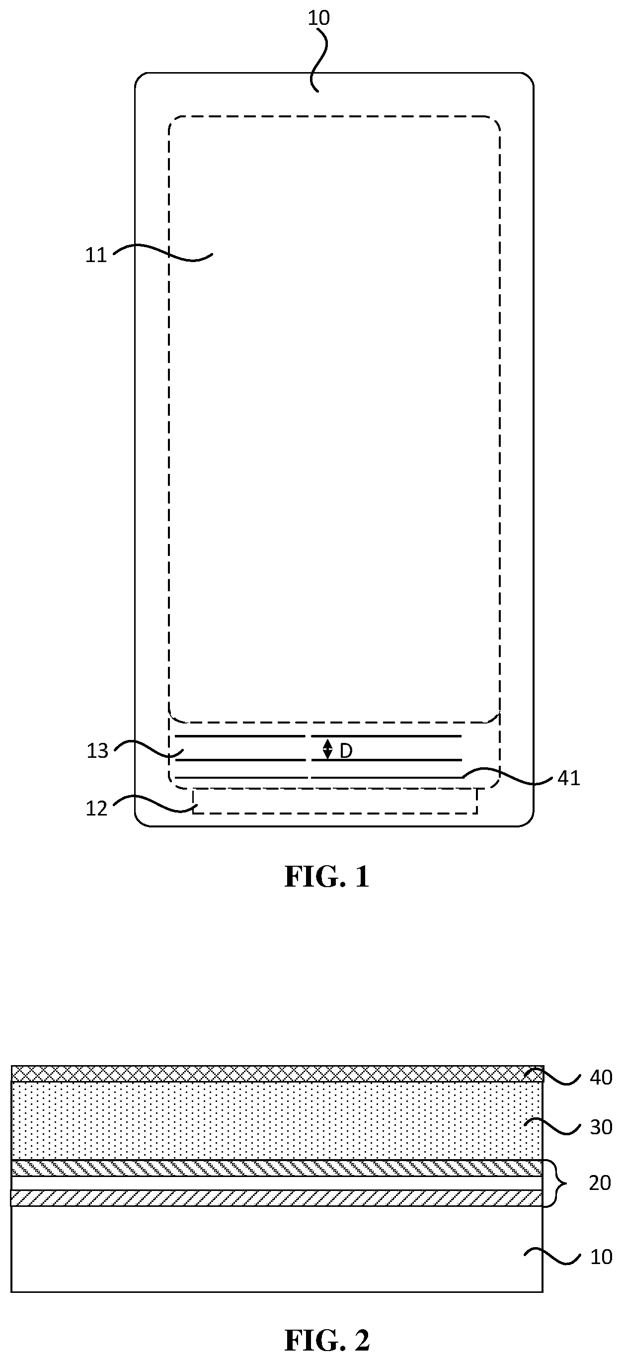 Patent US12108641 — Display panel interconnection line configurations — Figure 1