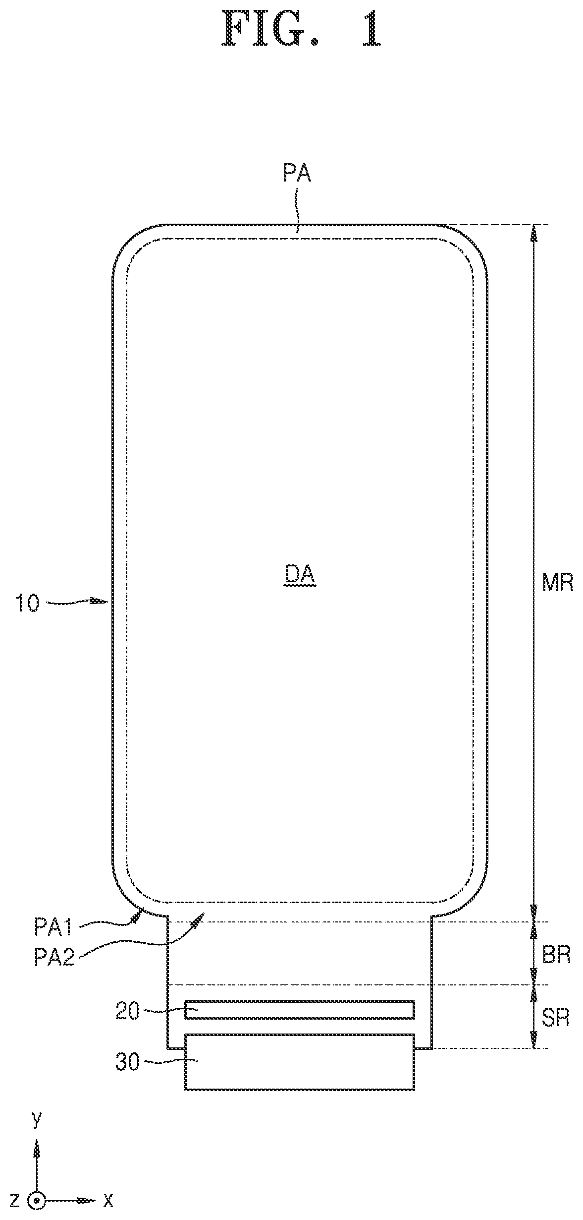Patent US12108642 Figure 1 – Display substrate including third gate line between first gate electrode and second active pattern