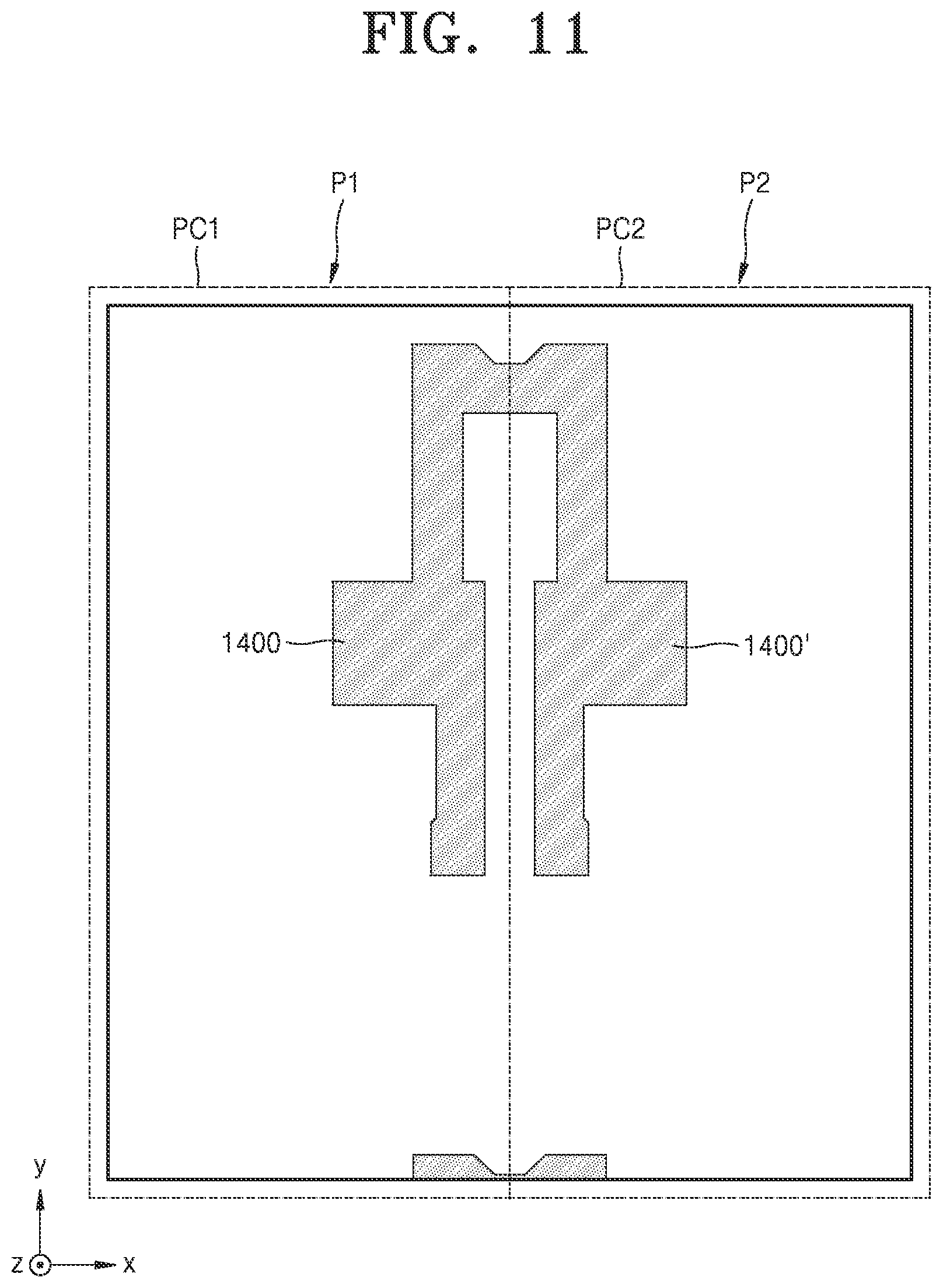 Patent US12108642 Figure 11 – Display substrate including third gate line between first gate electrode and second active pattern