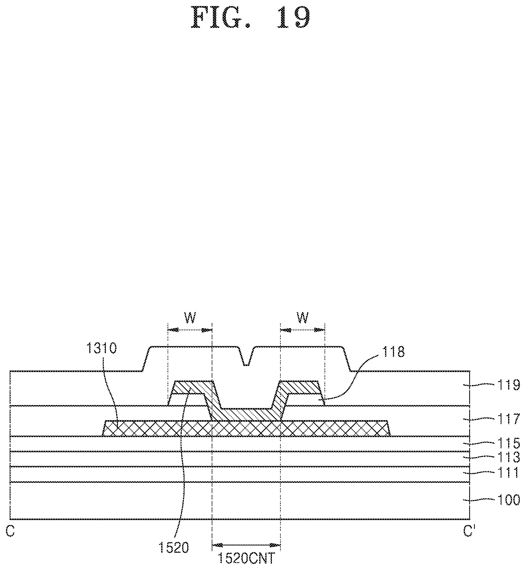 Patent US12108642 Figure 19 – Display substrate including third gate line between first gate electrode and second active pattern