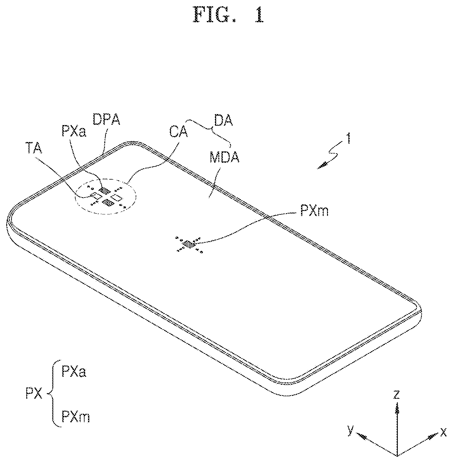 Patent US12108644 Figure 1 – Display panel and display apparatus including the same