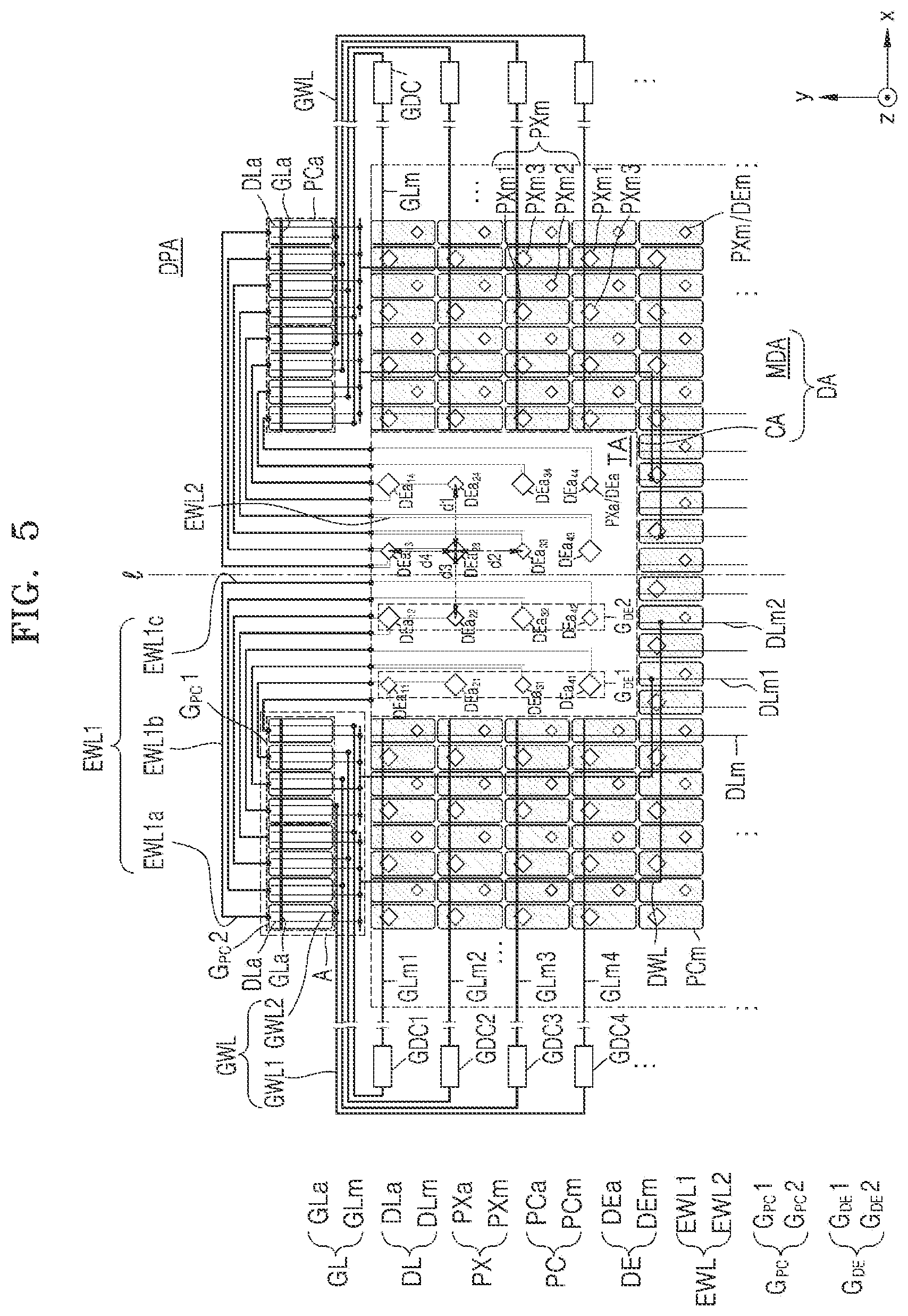 Patent US12108644 Figure 5 – Display panel and display apparatus including the same