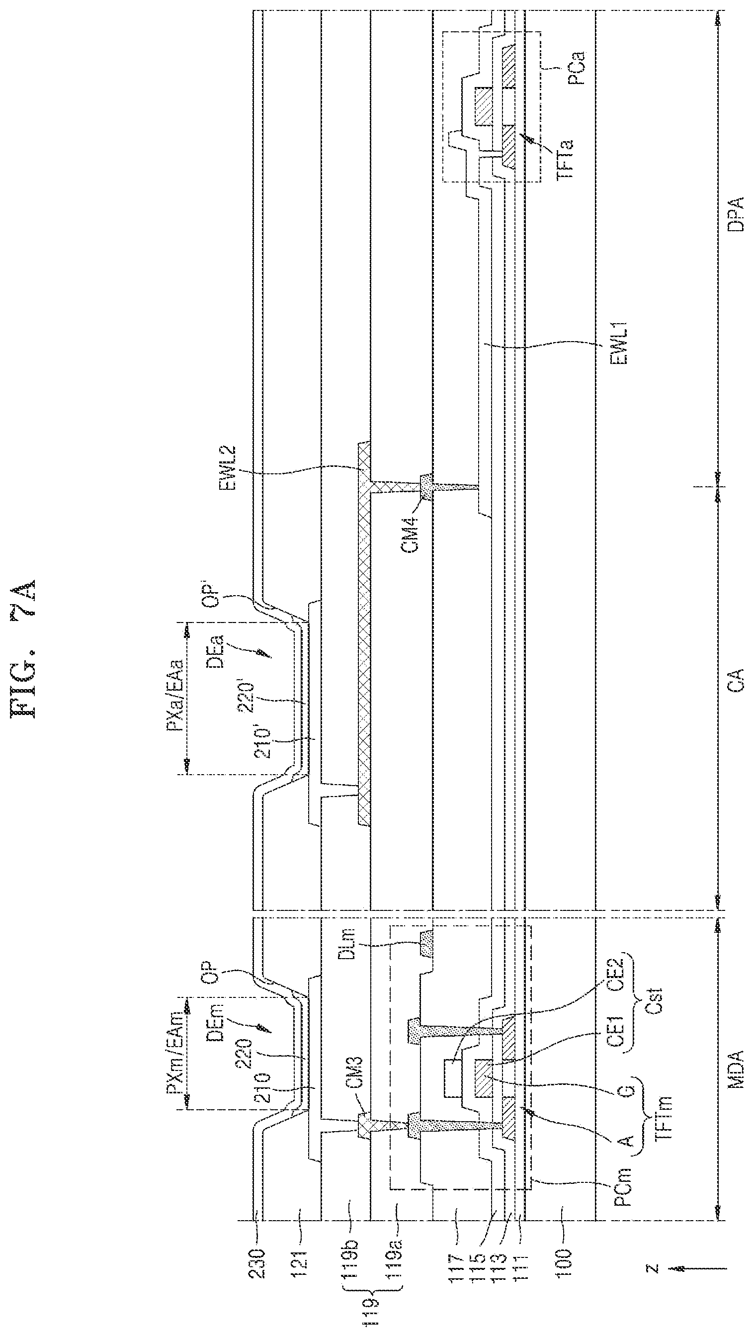 Patent US12108644 Figure 8 – Display panel and display apparatus including the same