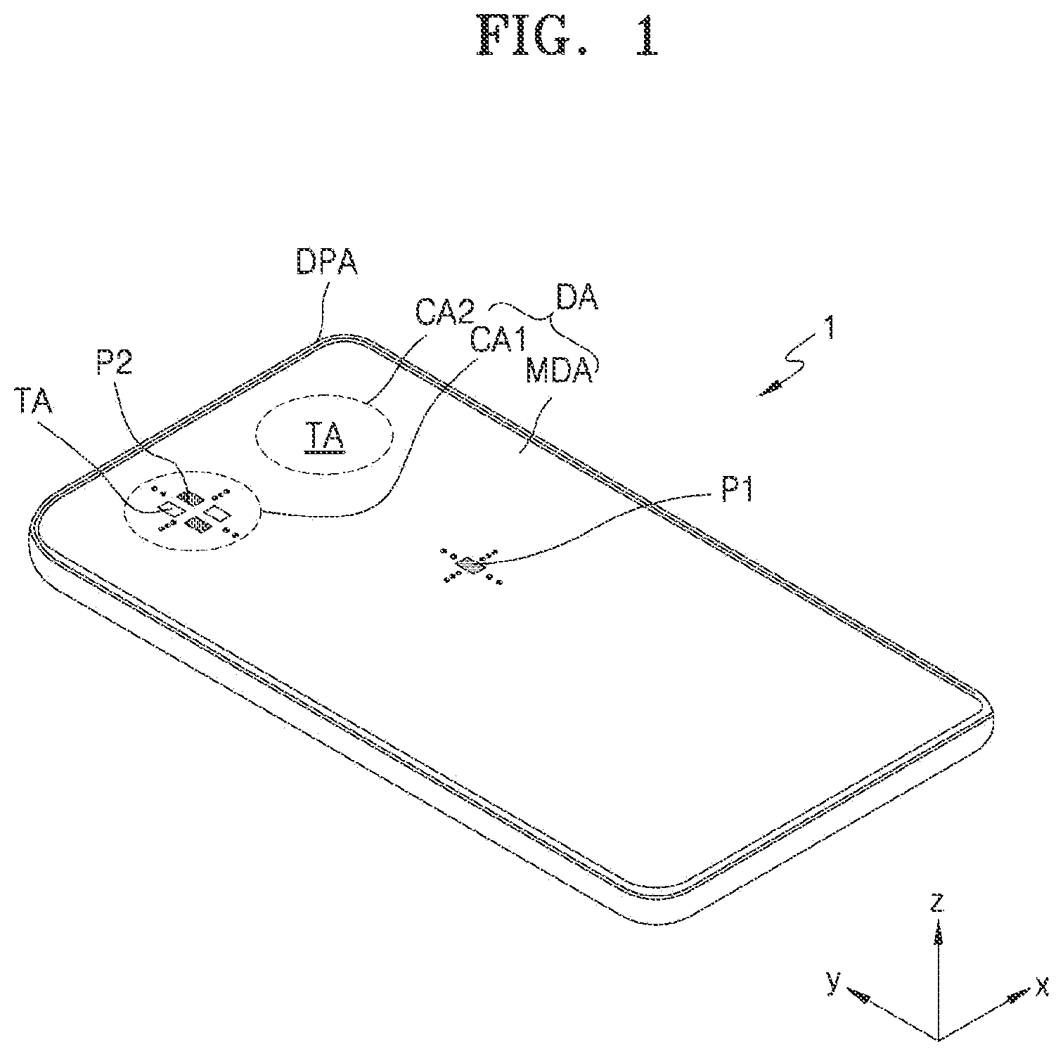 Patent US12108646 Figure 1 – Display panel and display apparatus including the same