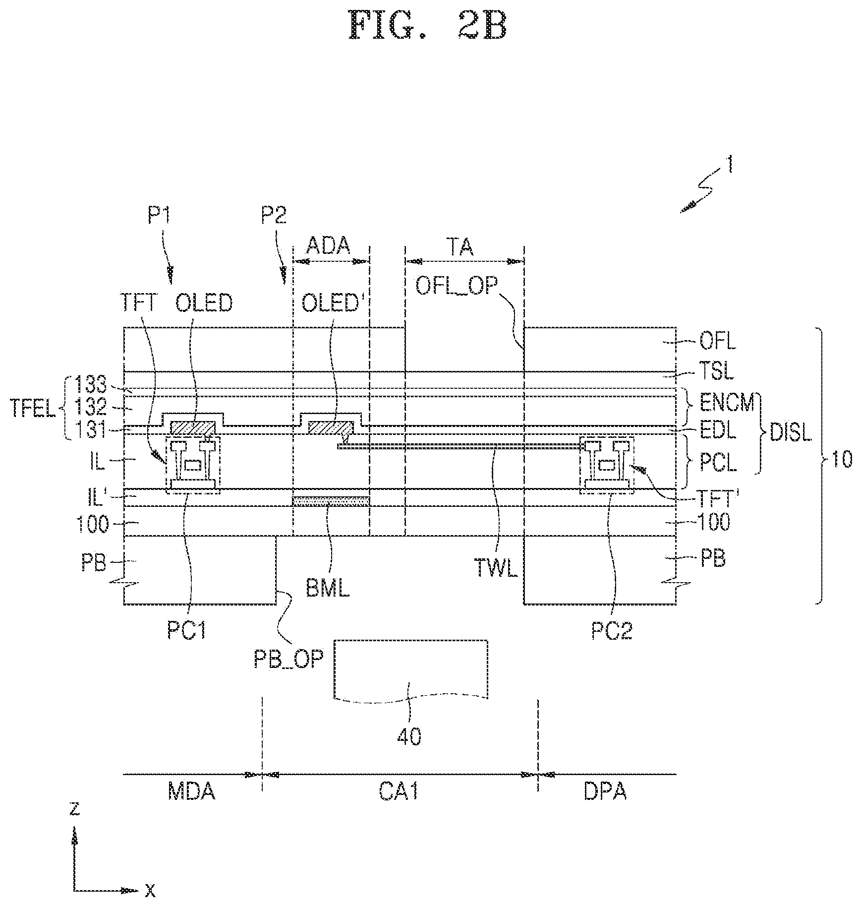 Patent US12108646 Figure 3 – Display panel and display apparatus including the same