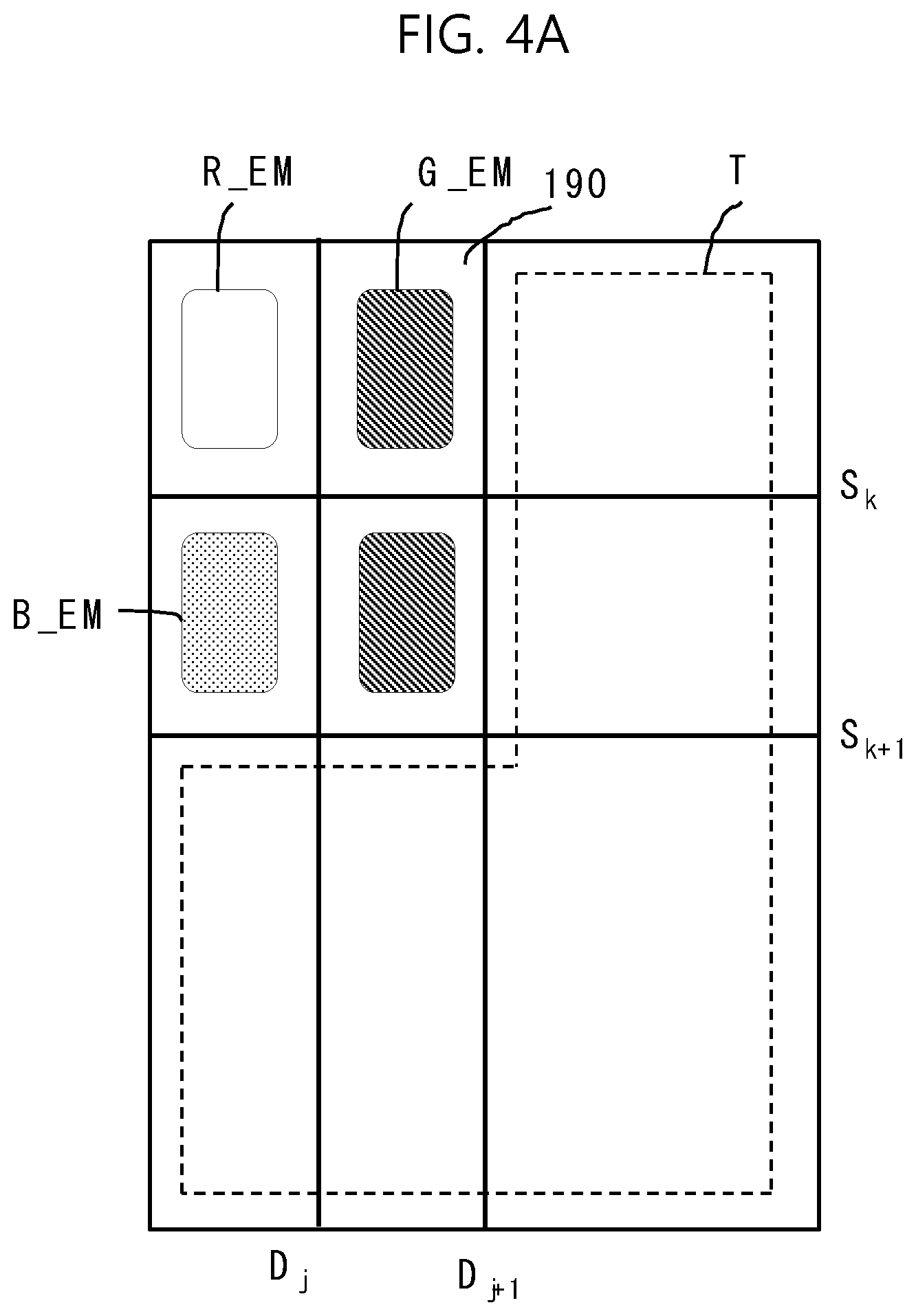 Patent US12108650 Figure 4 – Display device including stepped section substrate with embedded camera