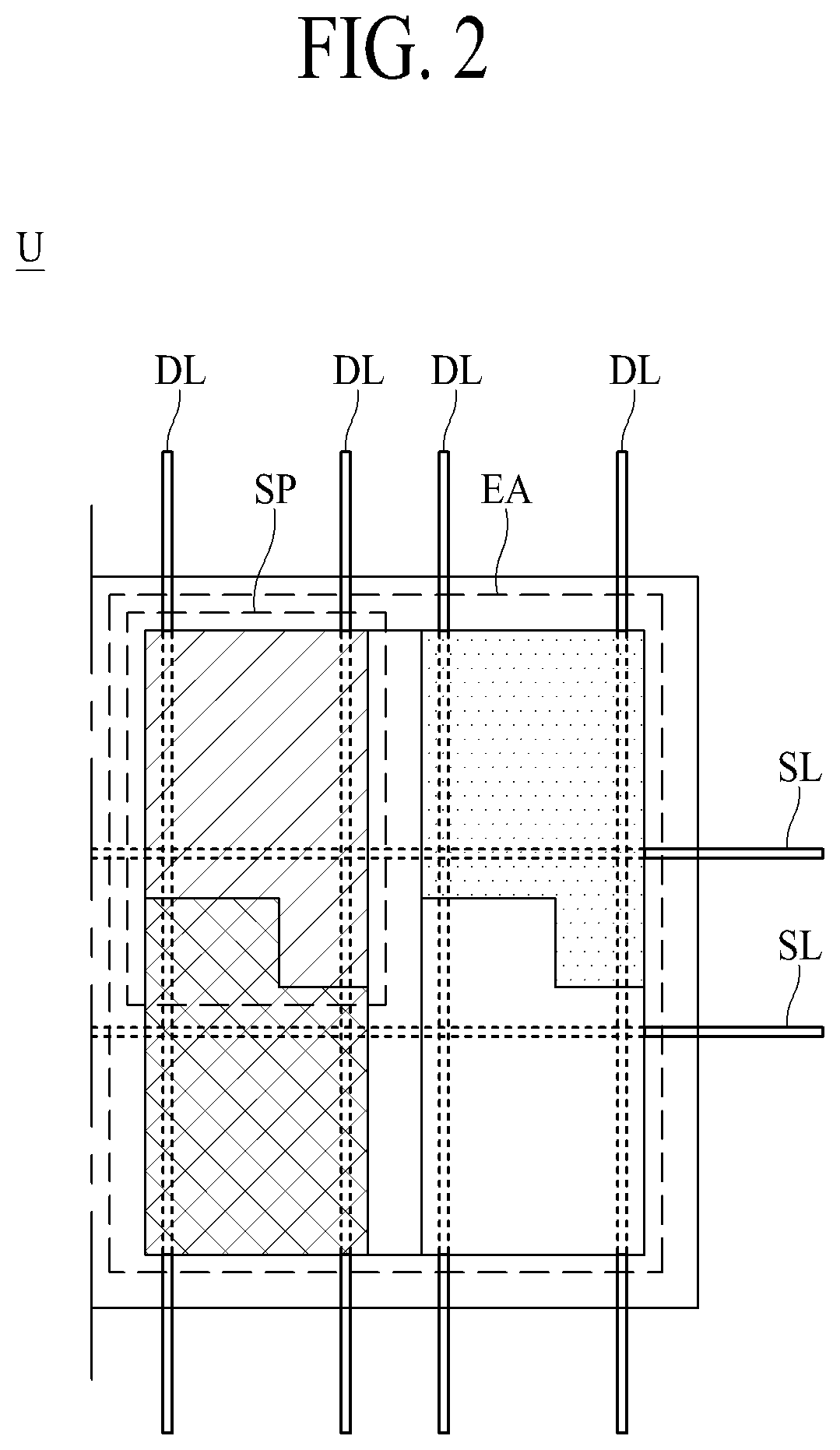 Patent US12108652 Figure 2 – Display device having repair structure